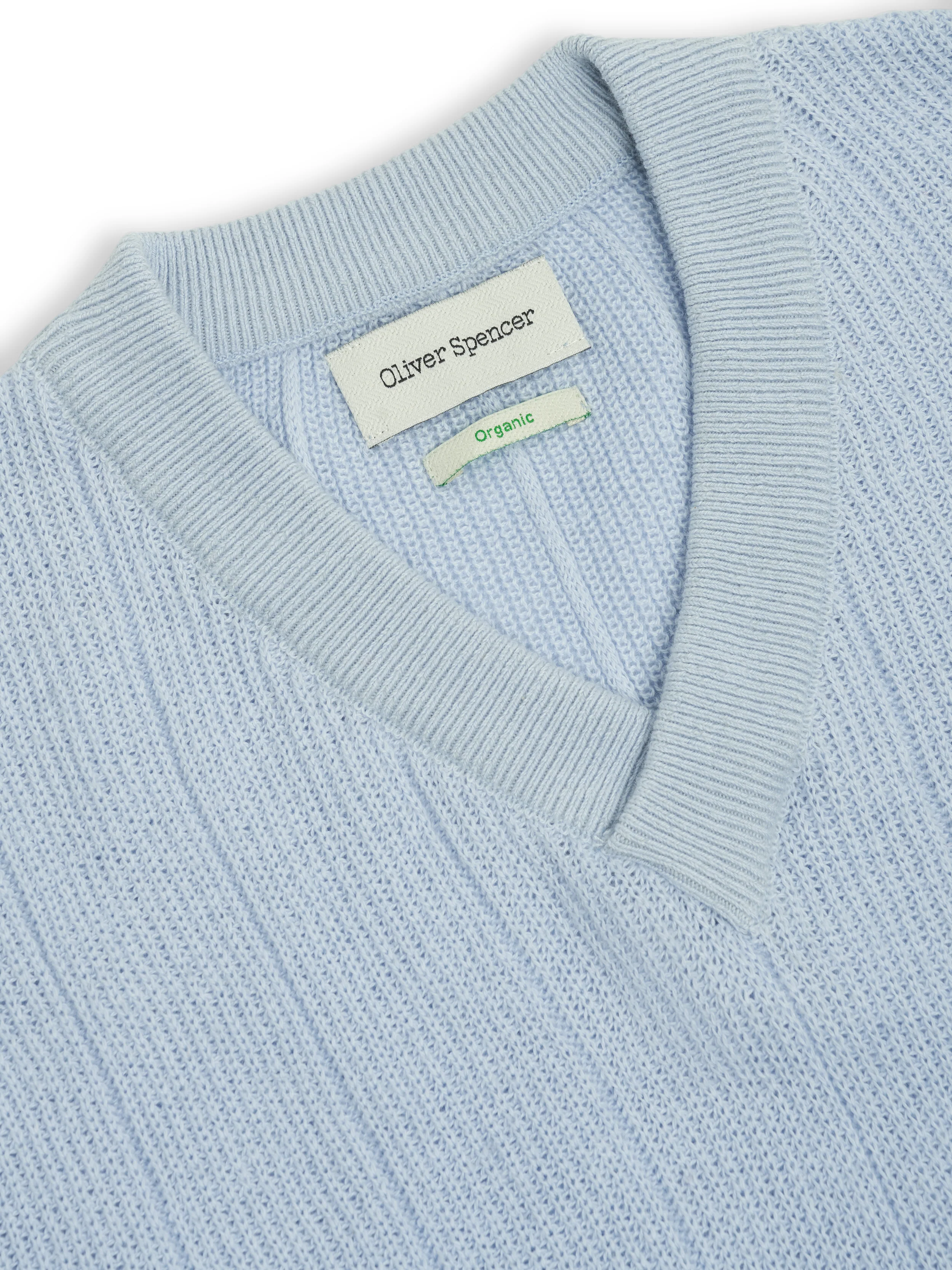 Graves V Neck Vest Overton Sky Blue - Image 5