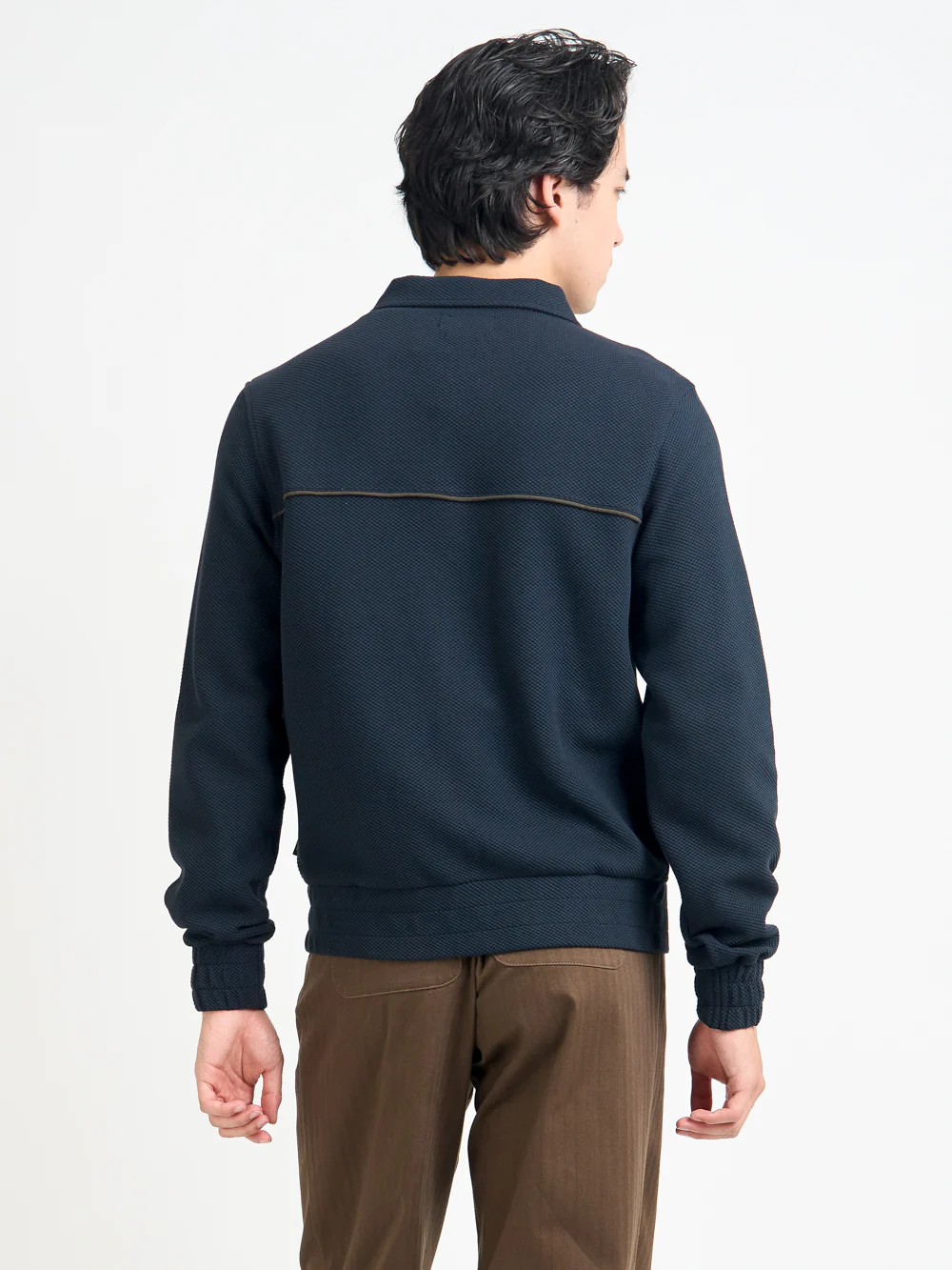 Harrison Jersey Jacket Amery Navy - Image 3