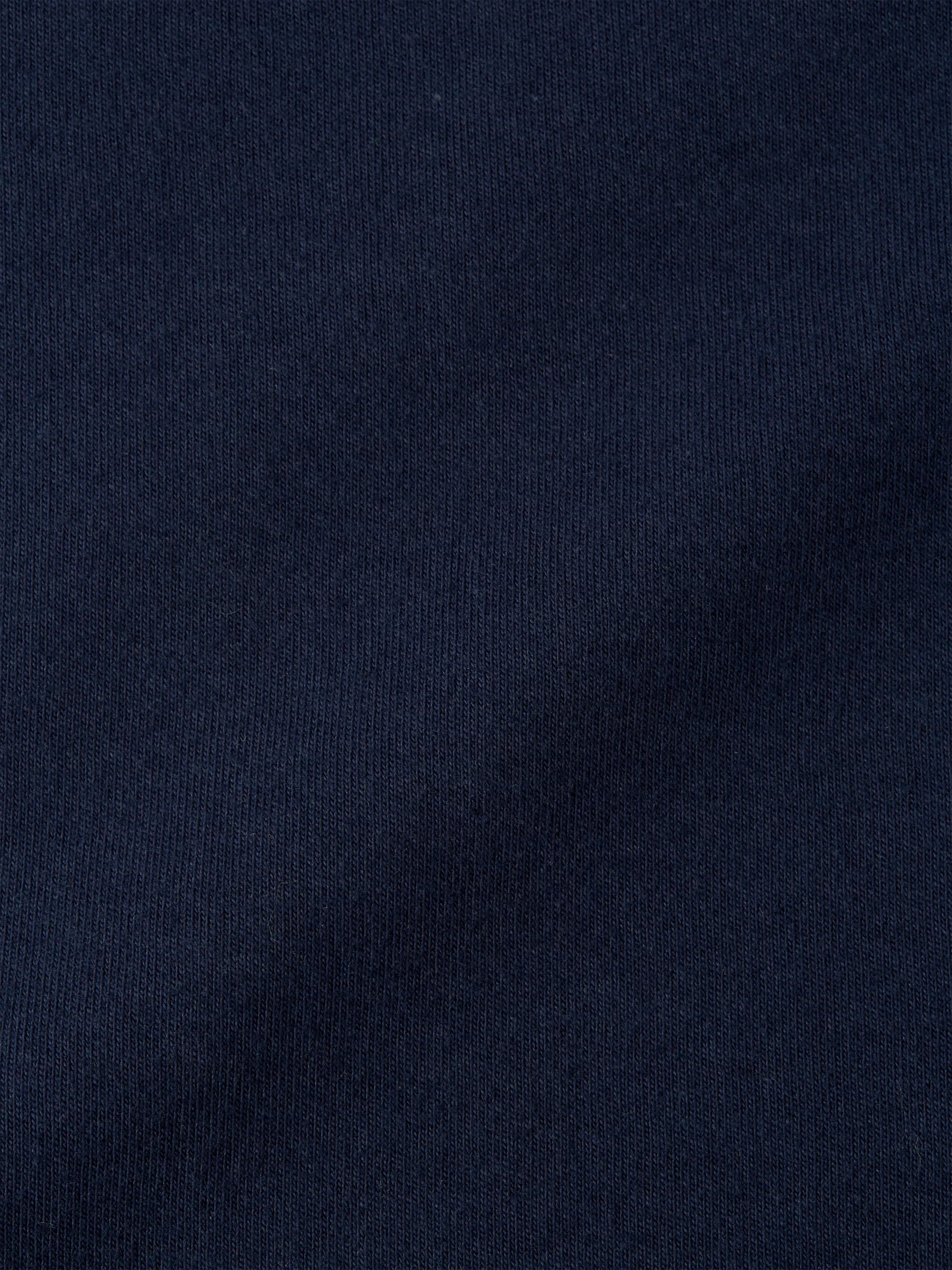 Heavy Long Sleeve Plain T-Shirt Tavistock Navy - Image 6
