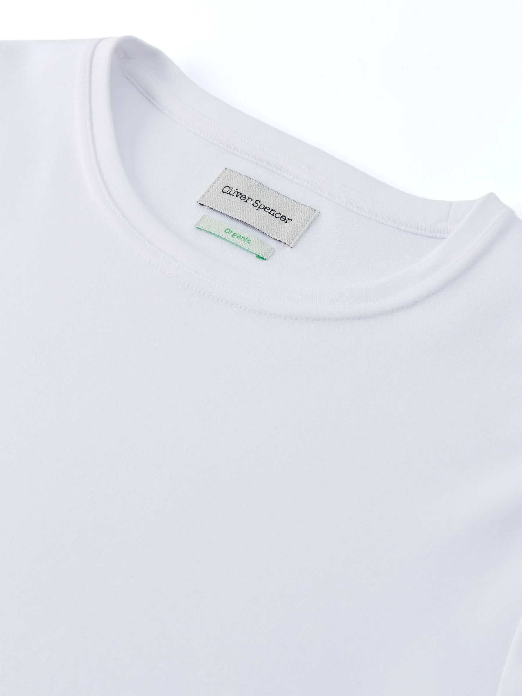 Heavy Long Sleeve Plain T-Shirt Tavistock White - Image 3