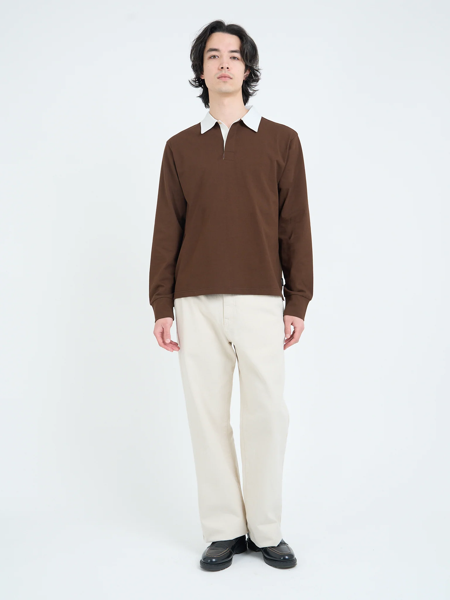 Heavy Long Sleeve Rugby Top Parton Brown - Image 8