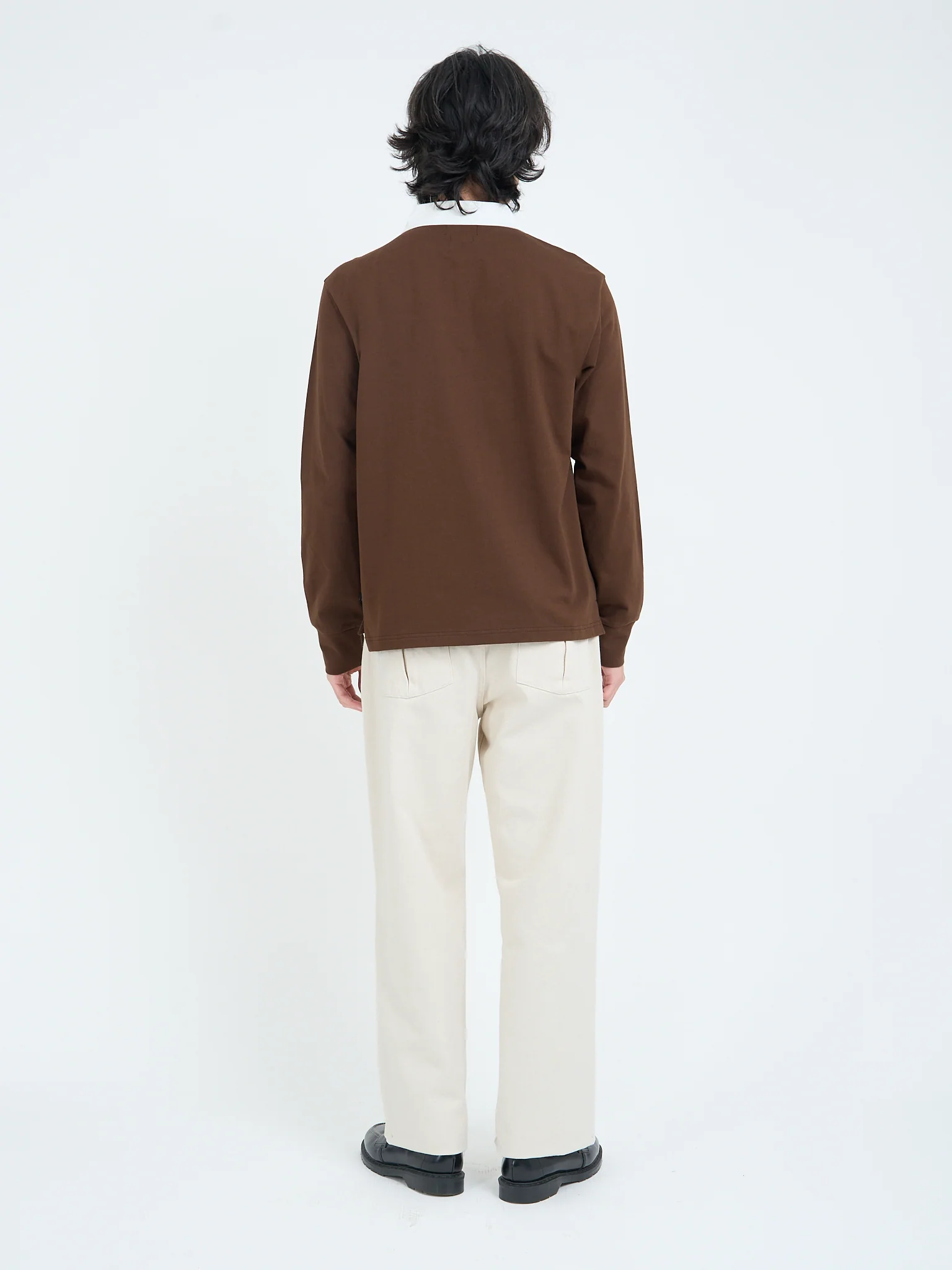 Heavy Long Sleeve Rugby Top Parton Brown - Image 9