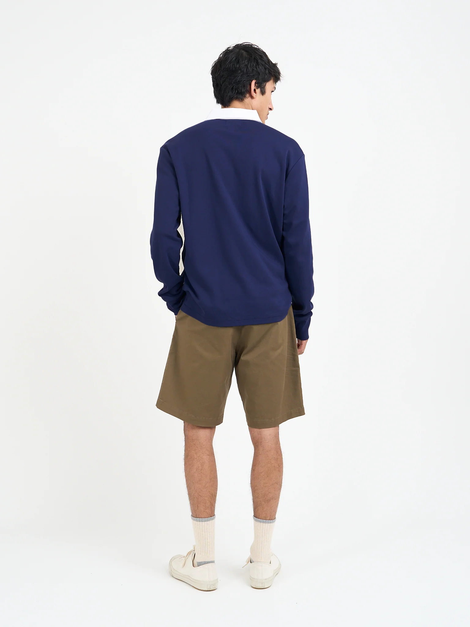 Heavy Long Sleeve Rugby Top Parton Indigo Blue - Image 9