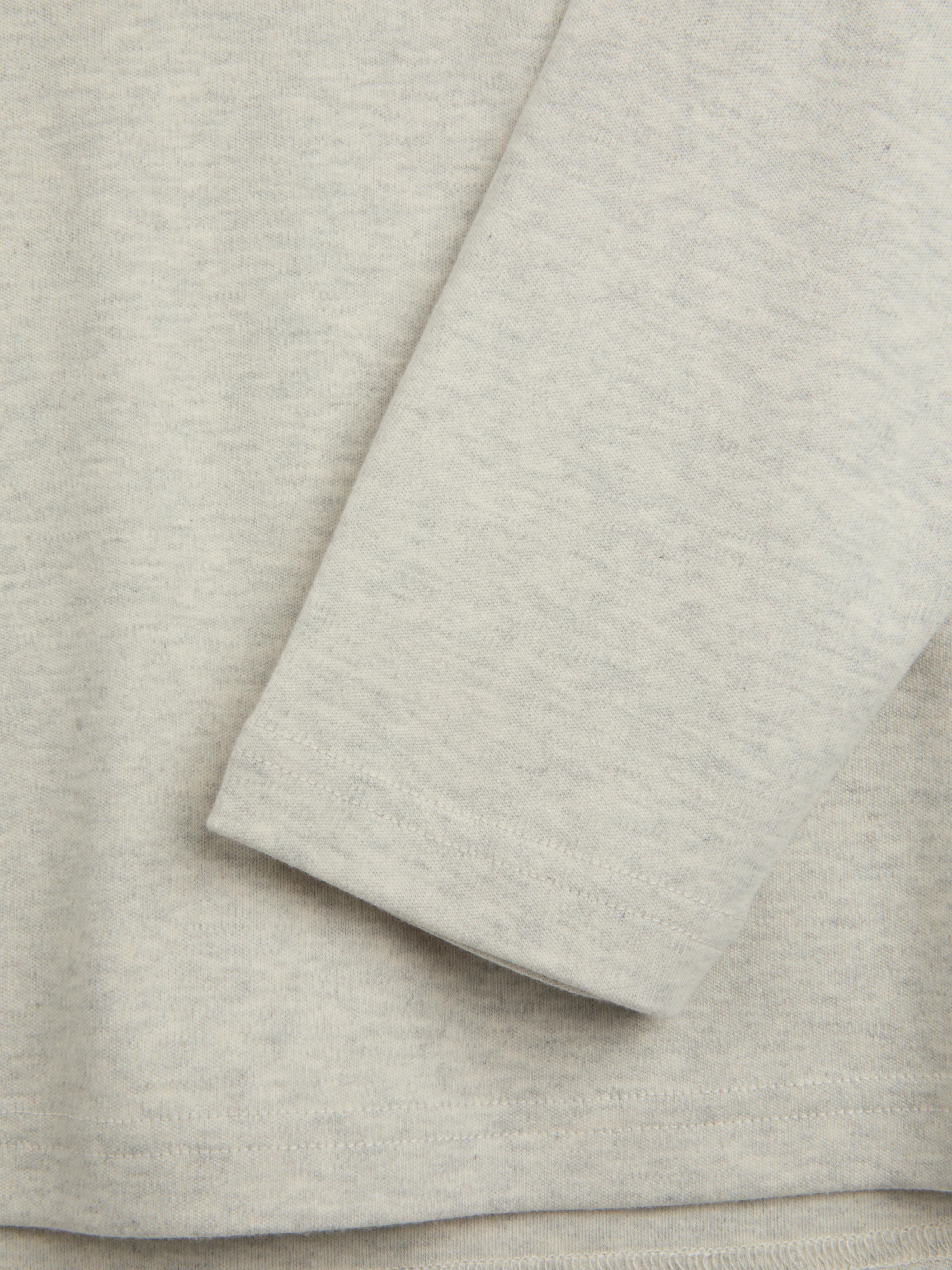Heavy Long Sleeve T-Shirt Tavistock Oatmeal - Image 6