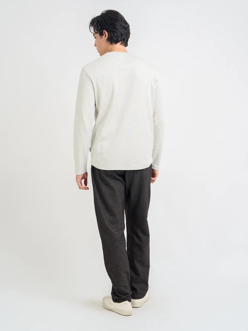 Heavy Long Sleeve T-Shirt Tavistock Oatmeal - Image 9