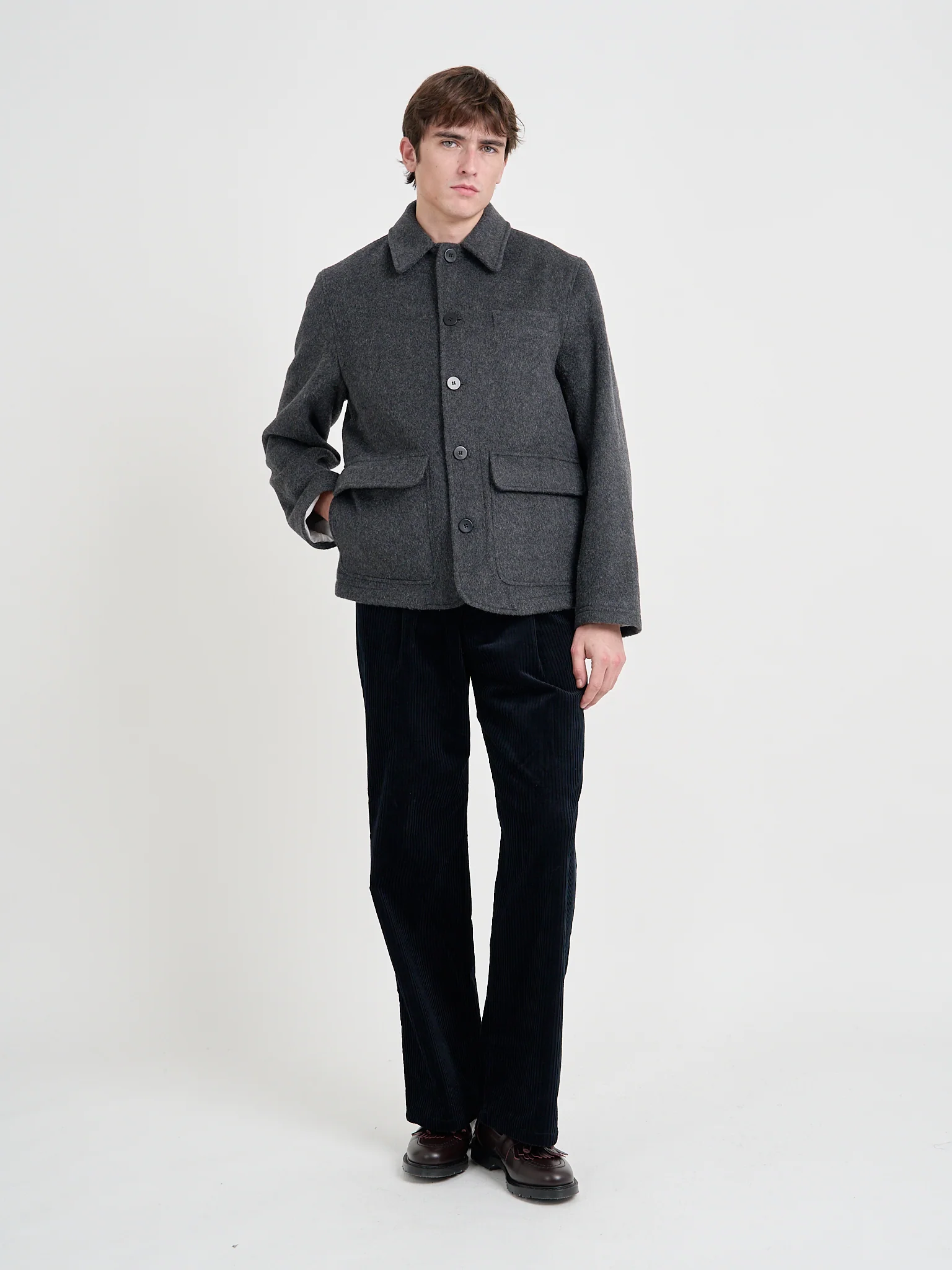Lambeth Jacket Regent Charcoal - Image 7