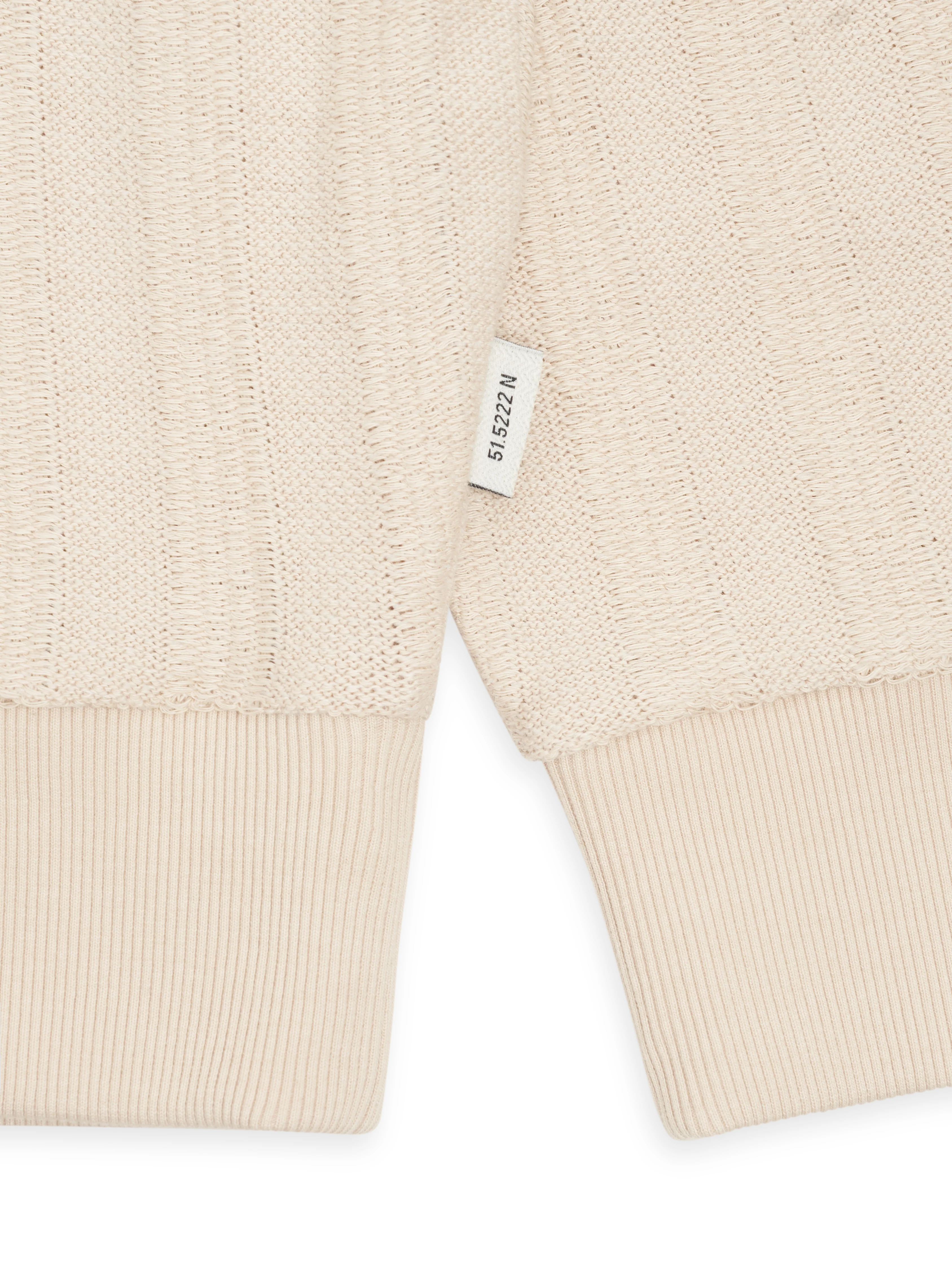 Lorimer Half Zip Sweatshirt Glover Cream - Image 6