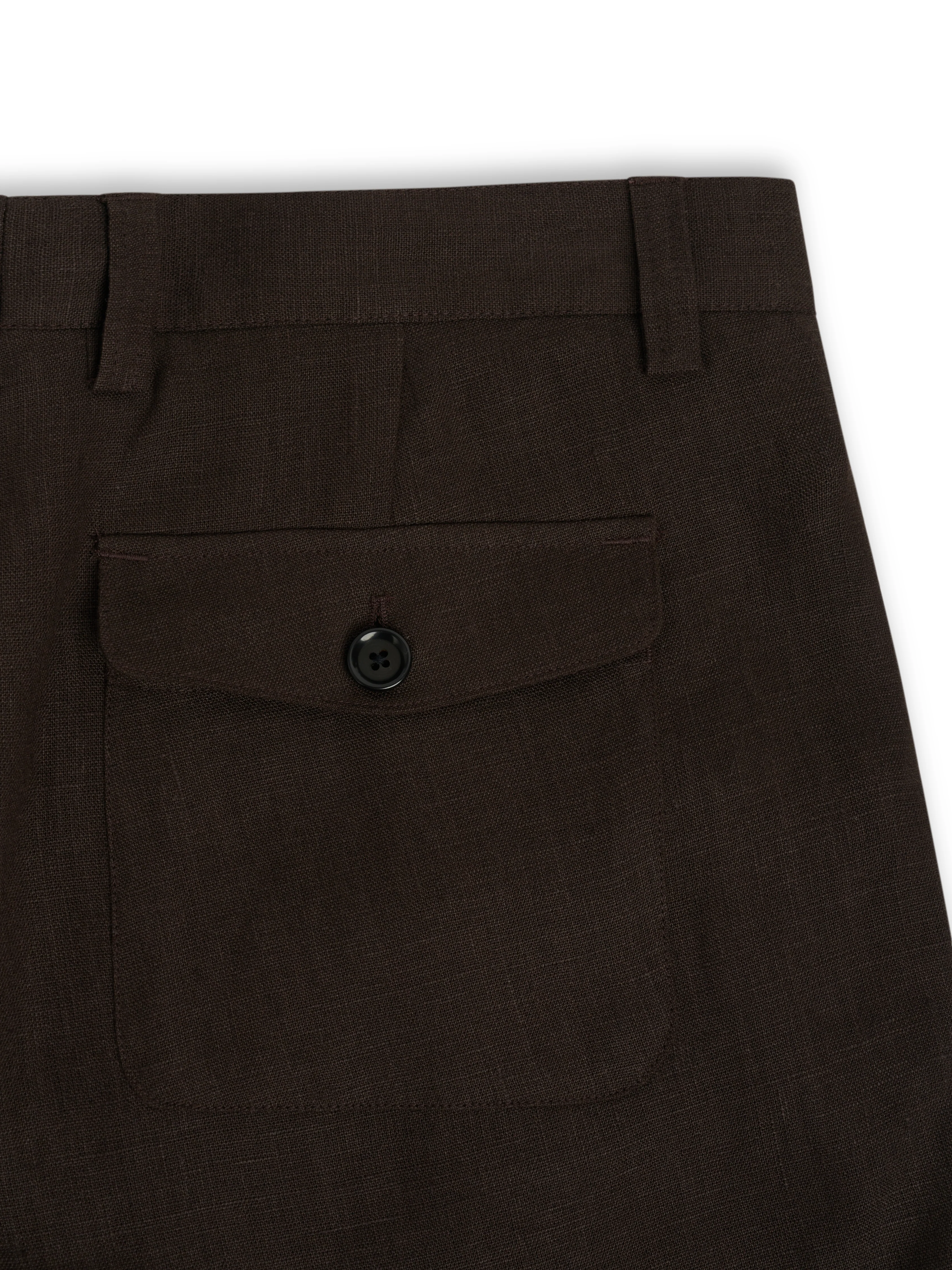 Morton Pleated Trousers Coney Brown - Image 3