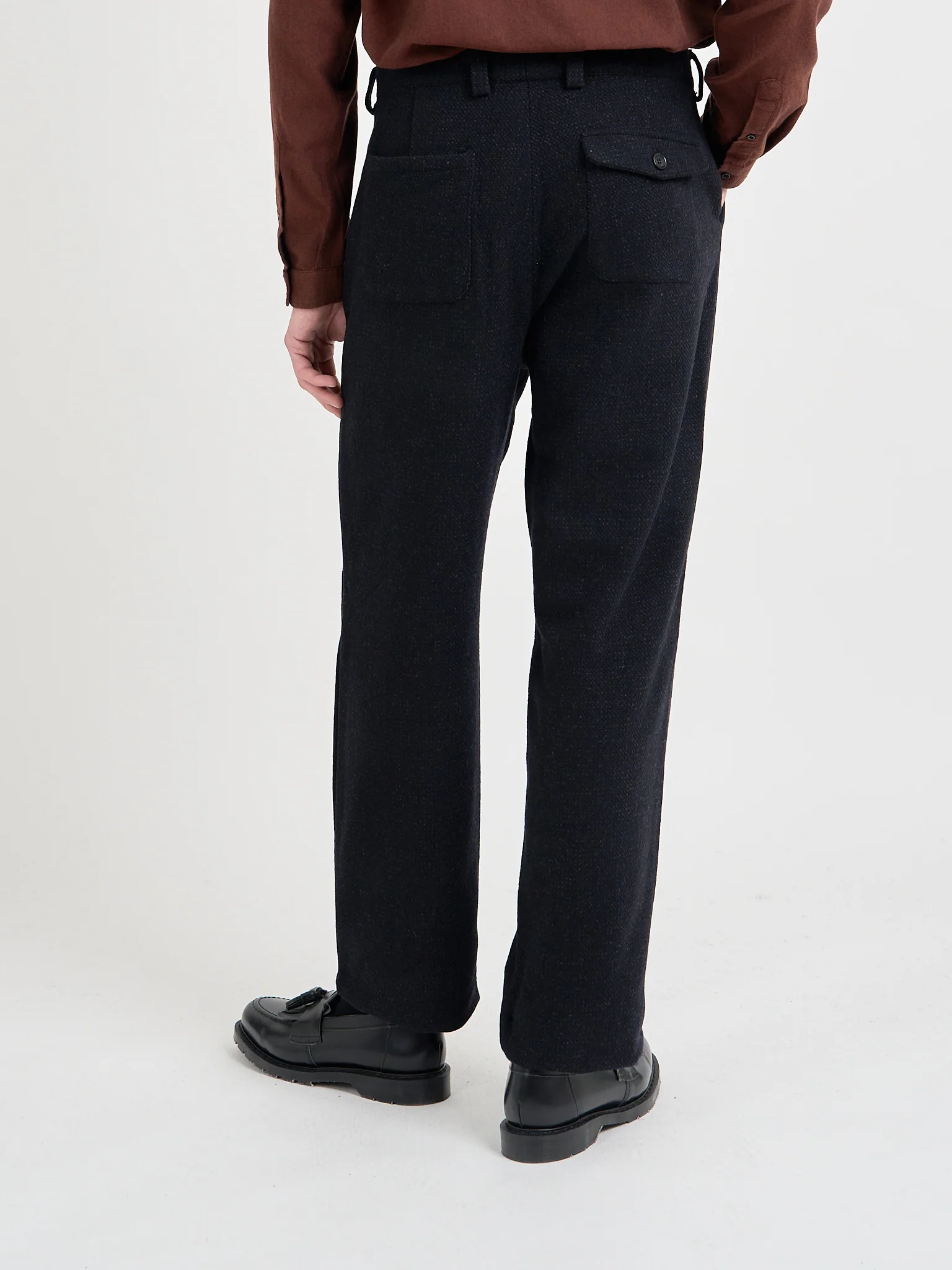 Morton Pleated Trousers Doherty Black - Image 3