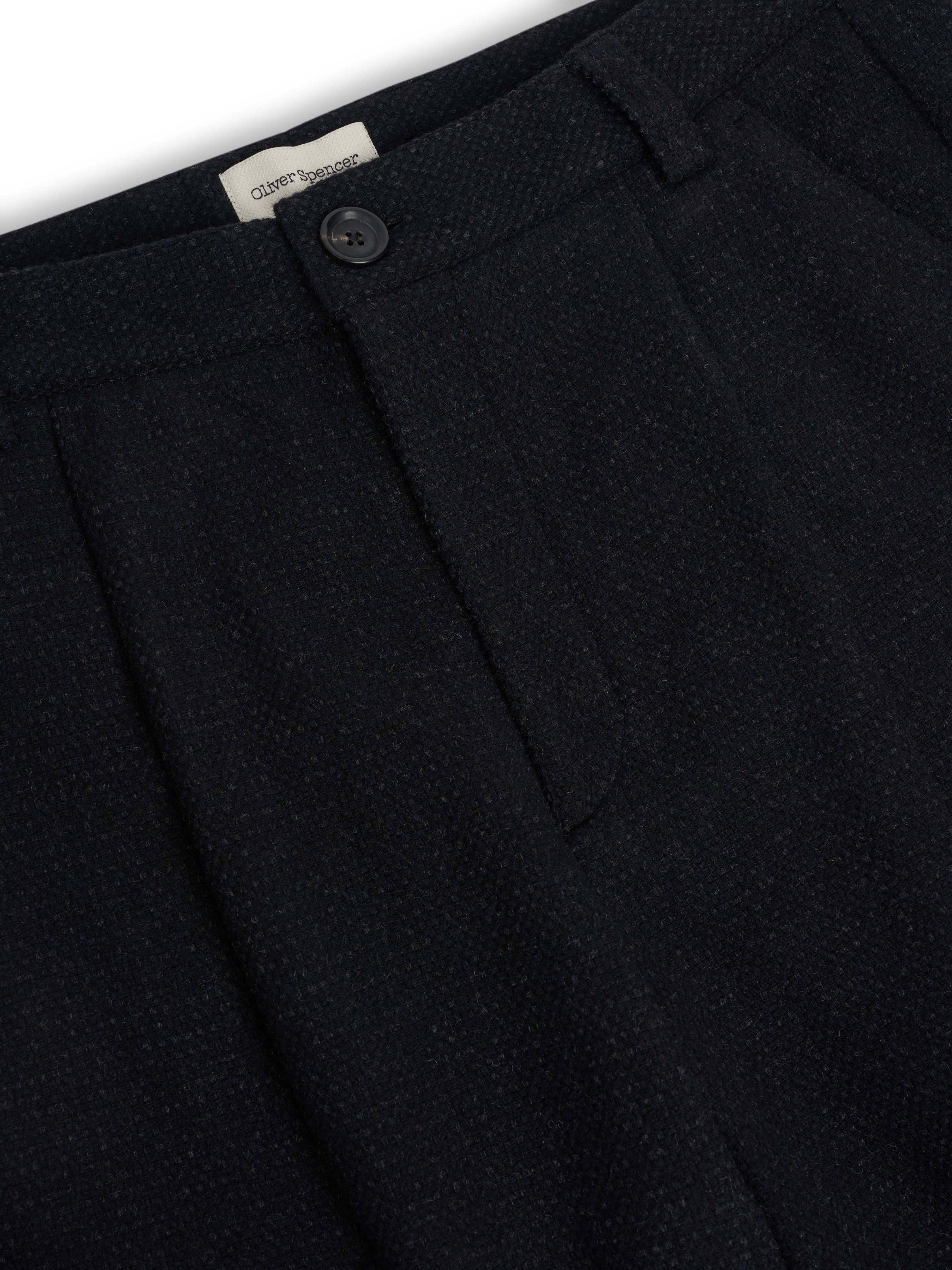 Morton Pleated Trousers Doherty Black - Image 5