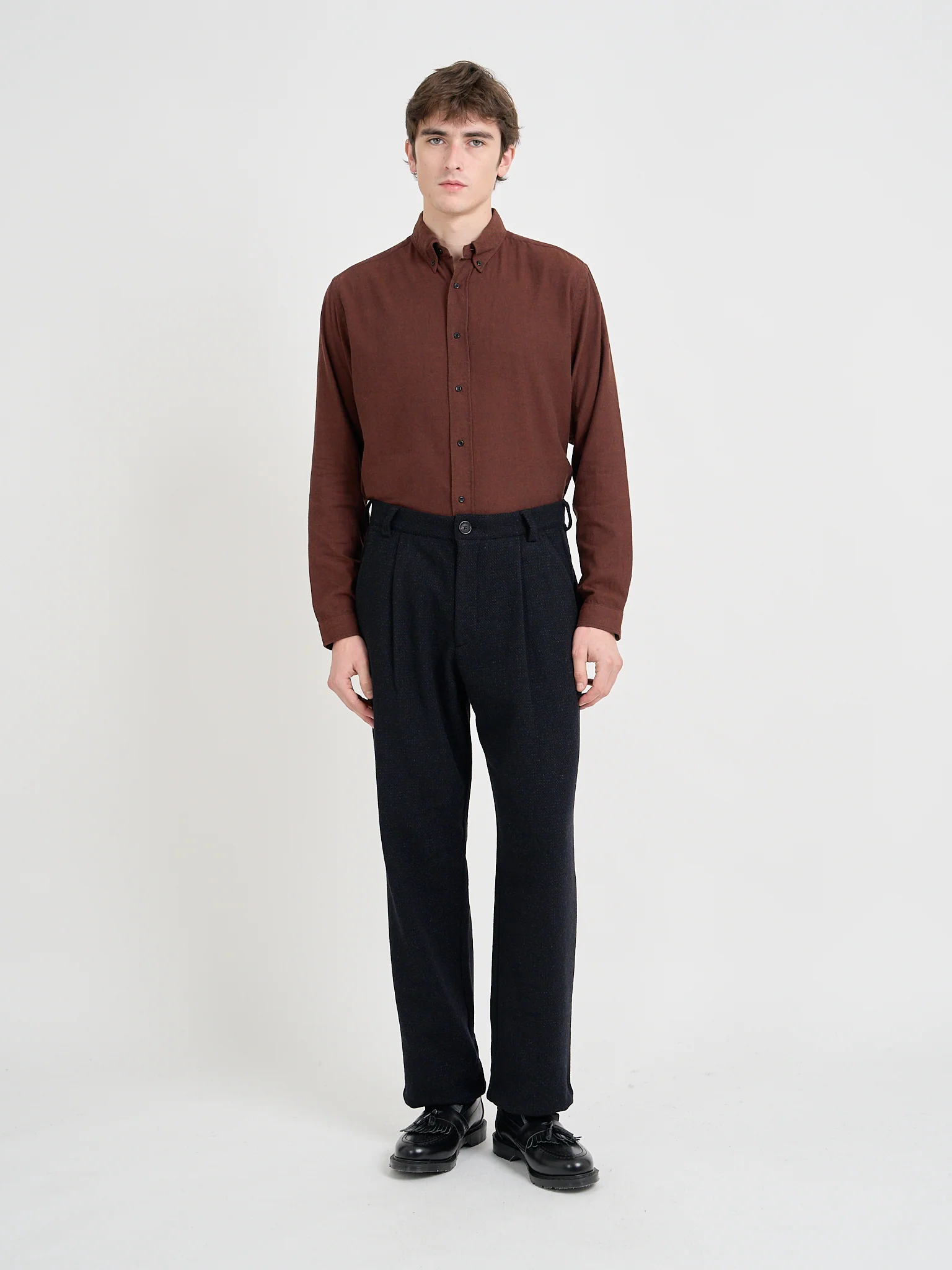 Morton Pleated Trousers Doherty Black - Image 7