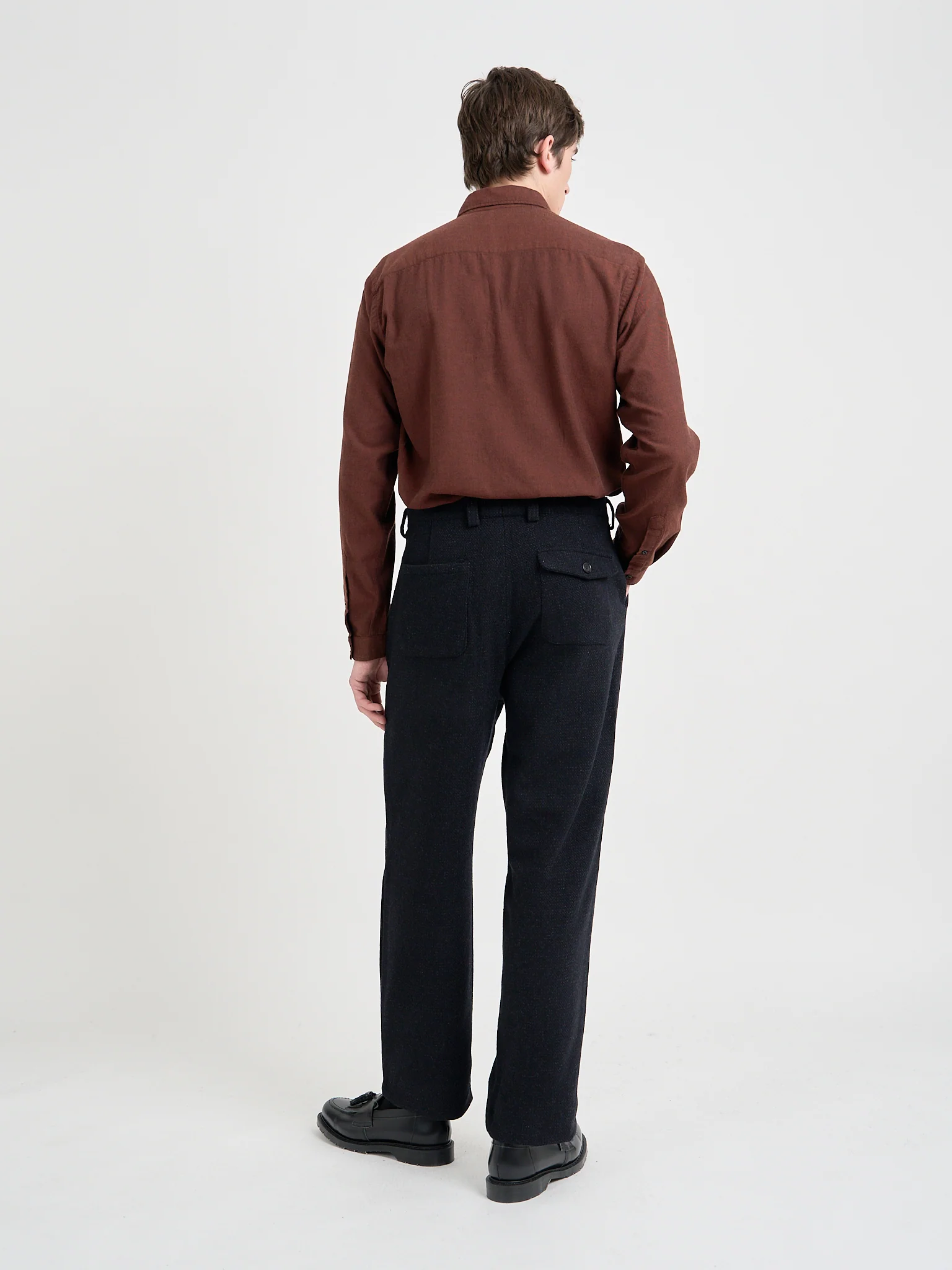Morton Pleated Trousers Doherty Black - Image 8