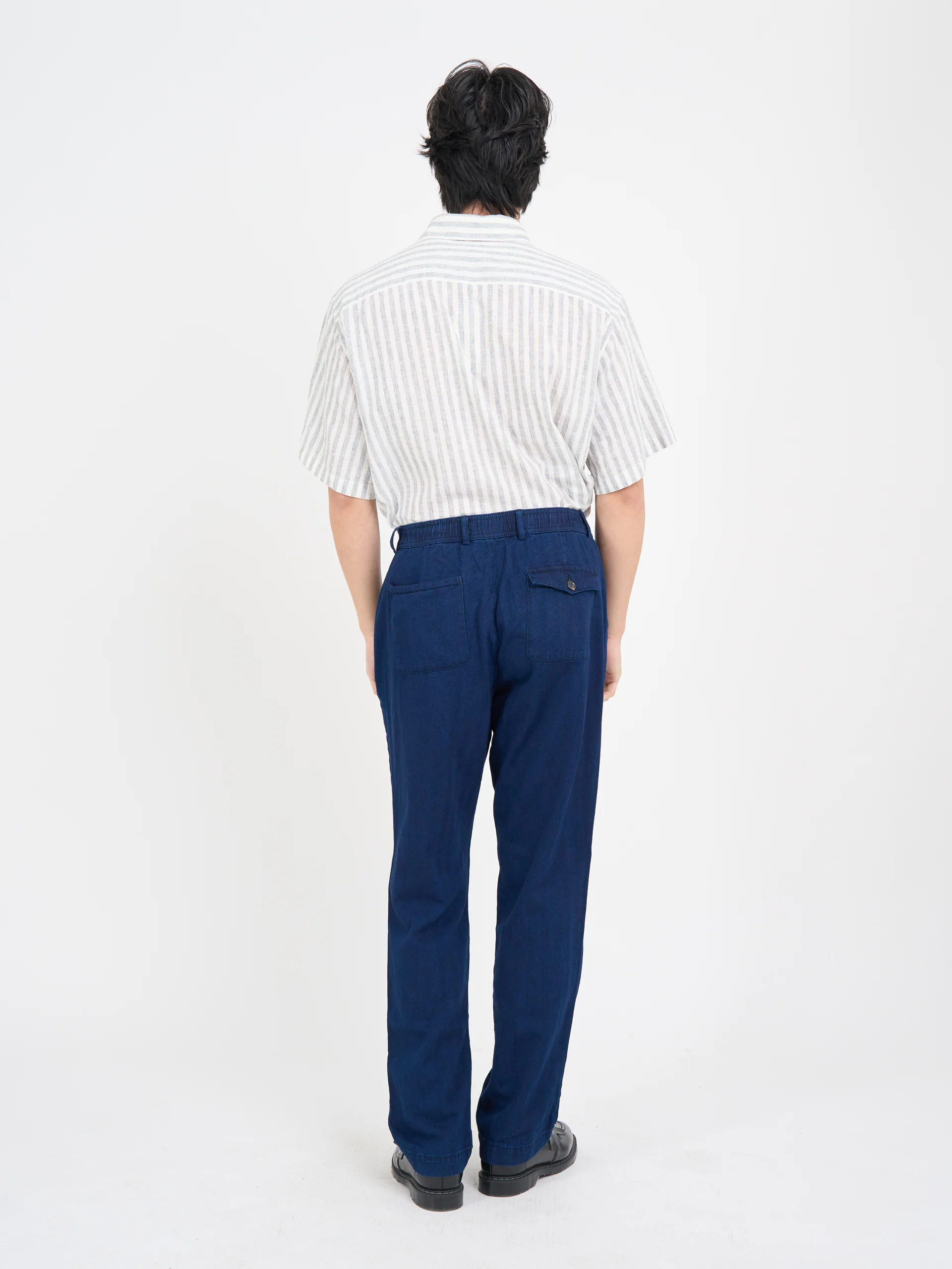 Morton Pleated Trousers Faye Indigo Blue - Image 4