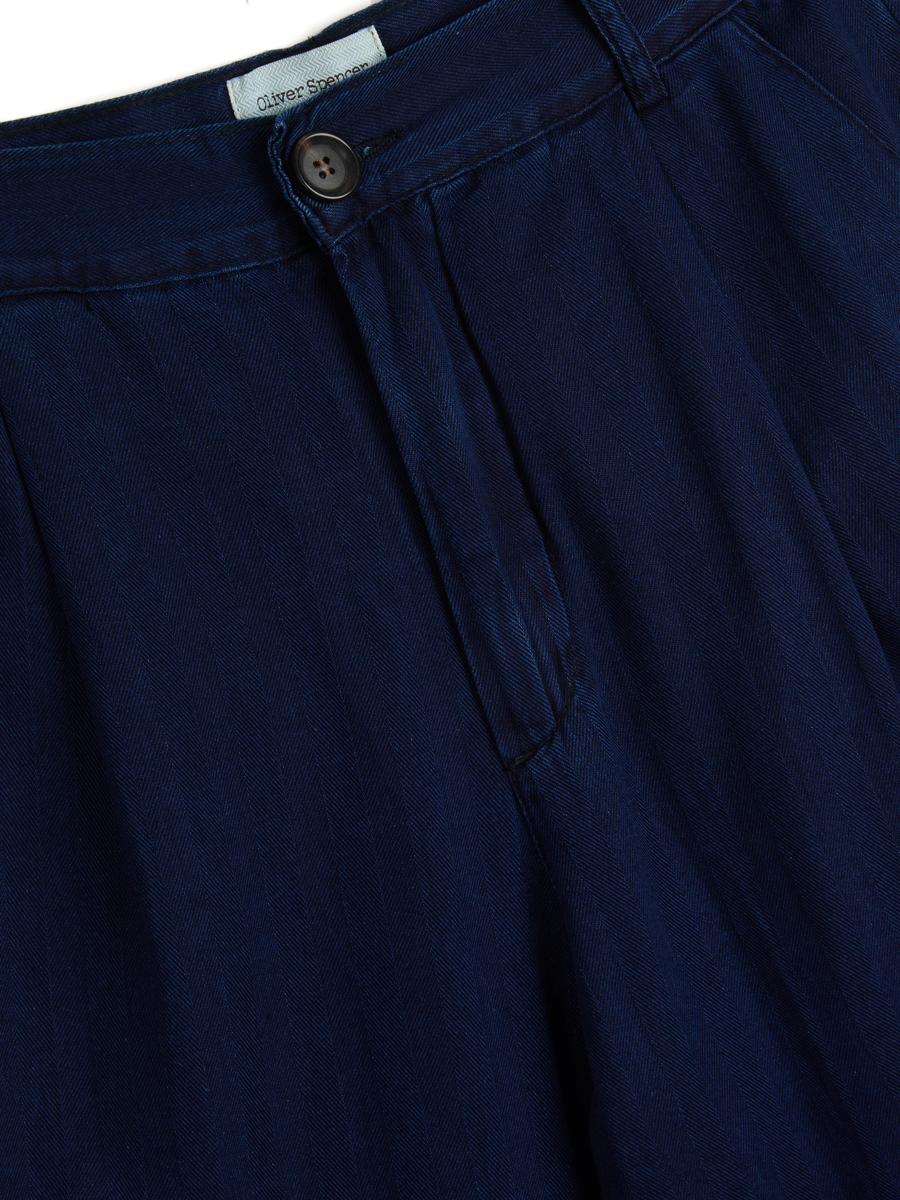 Morton Pleated Trousers Faye Indigo Blue - Image 5