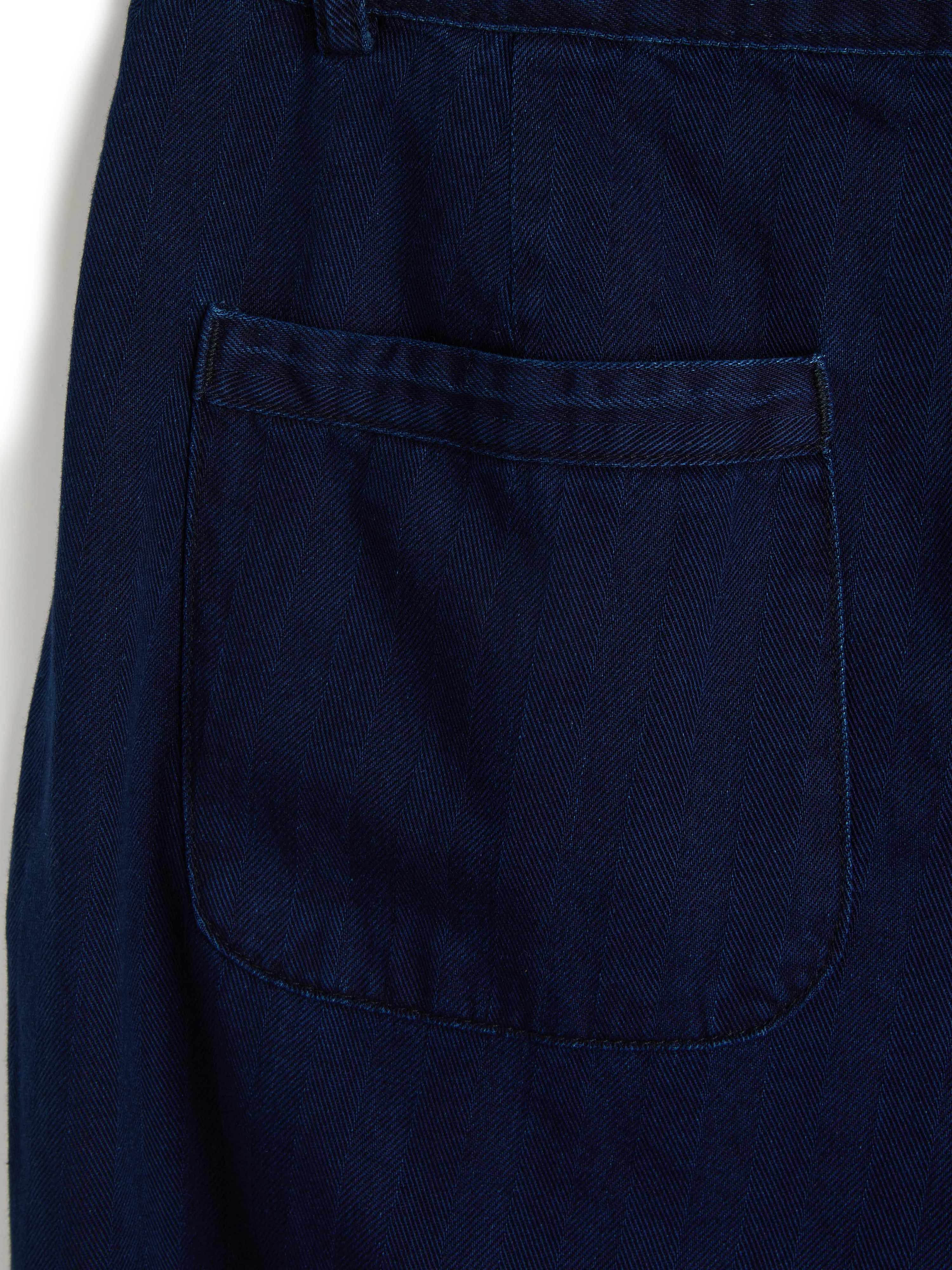 Morton Pleated Trousers Faye Indigo Blue - Image 7