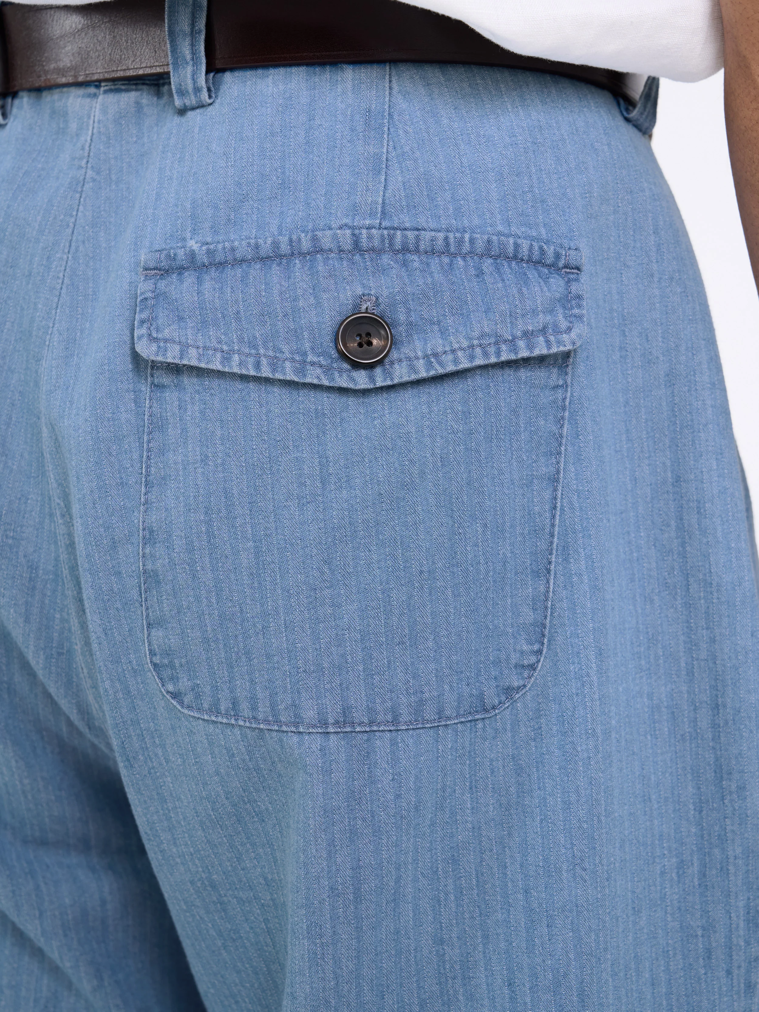 Morton Pleated Trousers Marden Indigo - Image 5