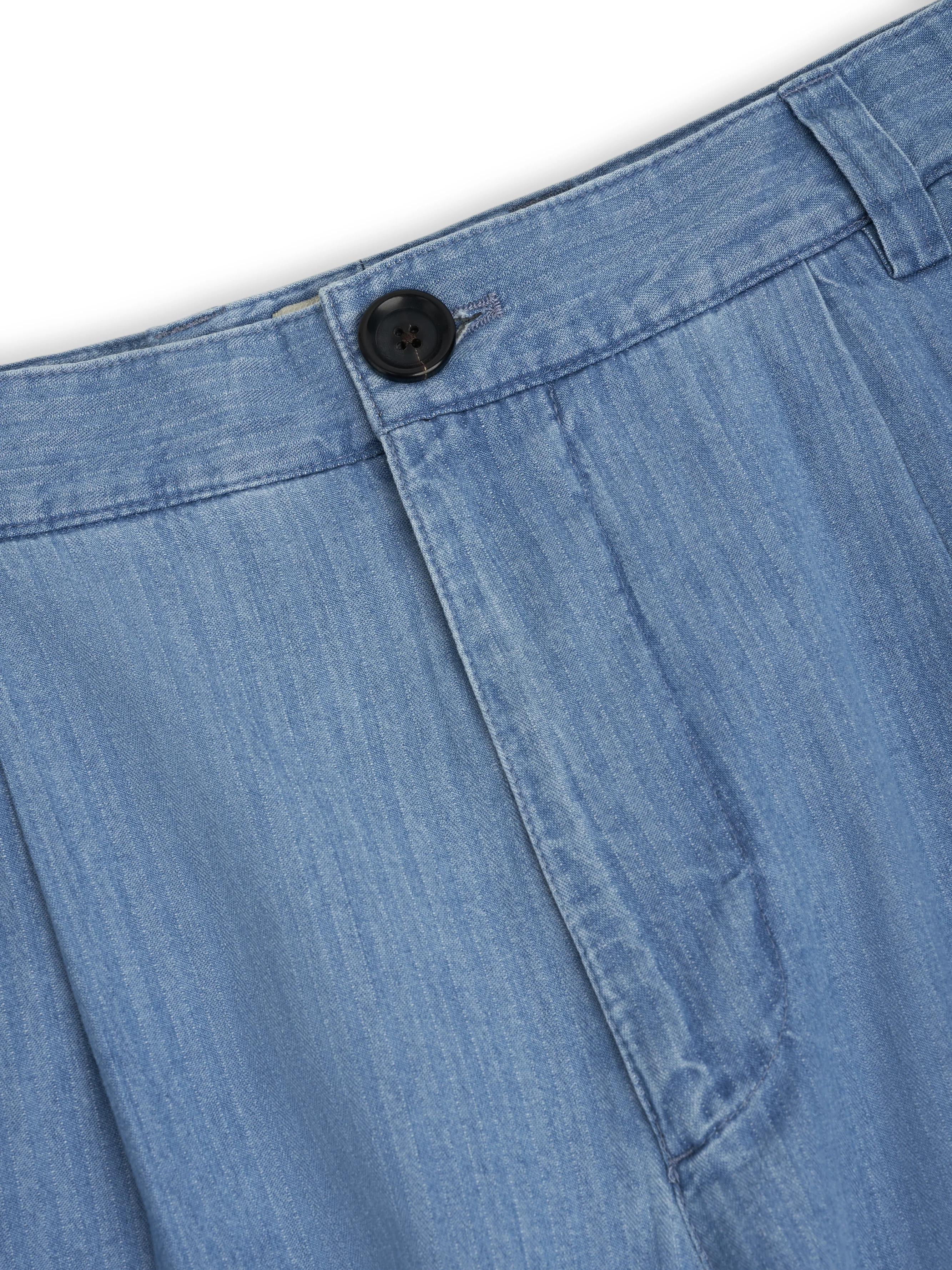 Morton Pleated Trousers Marden Indigo - Image 6