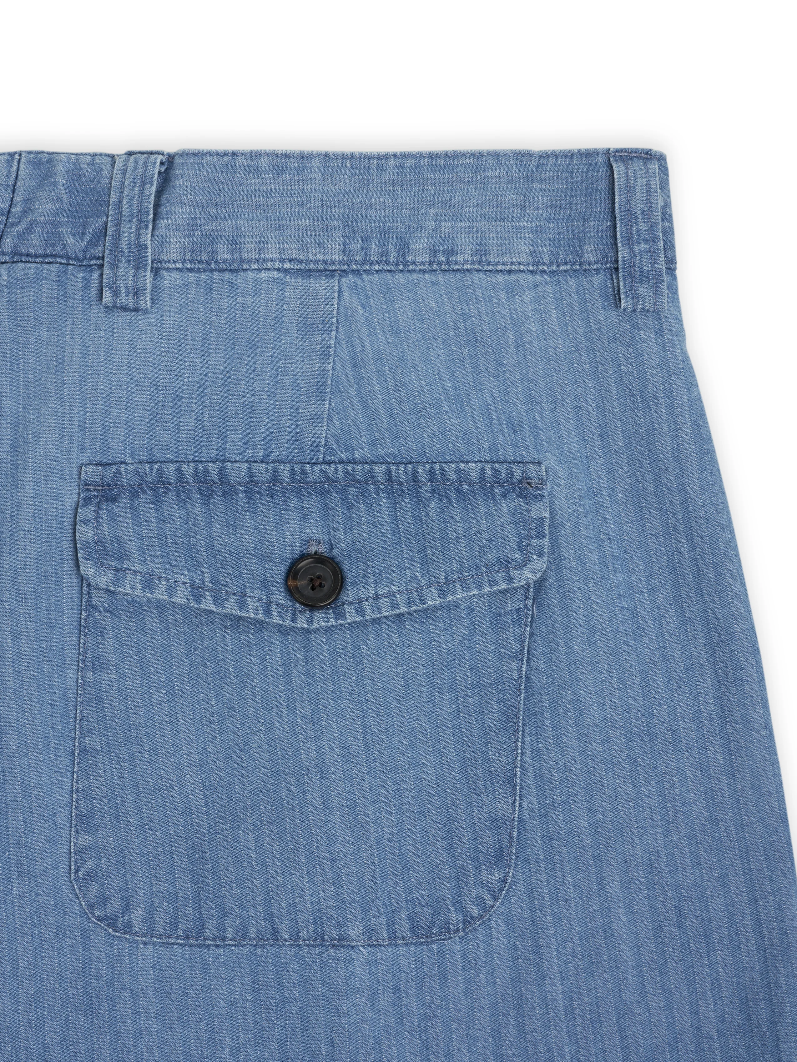 Morton Pleated Trousers Marden Indigo - Image 7