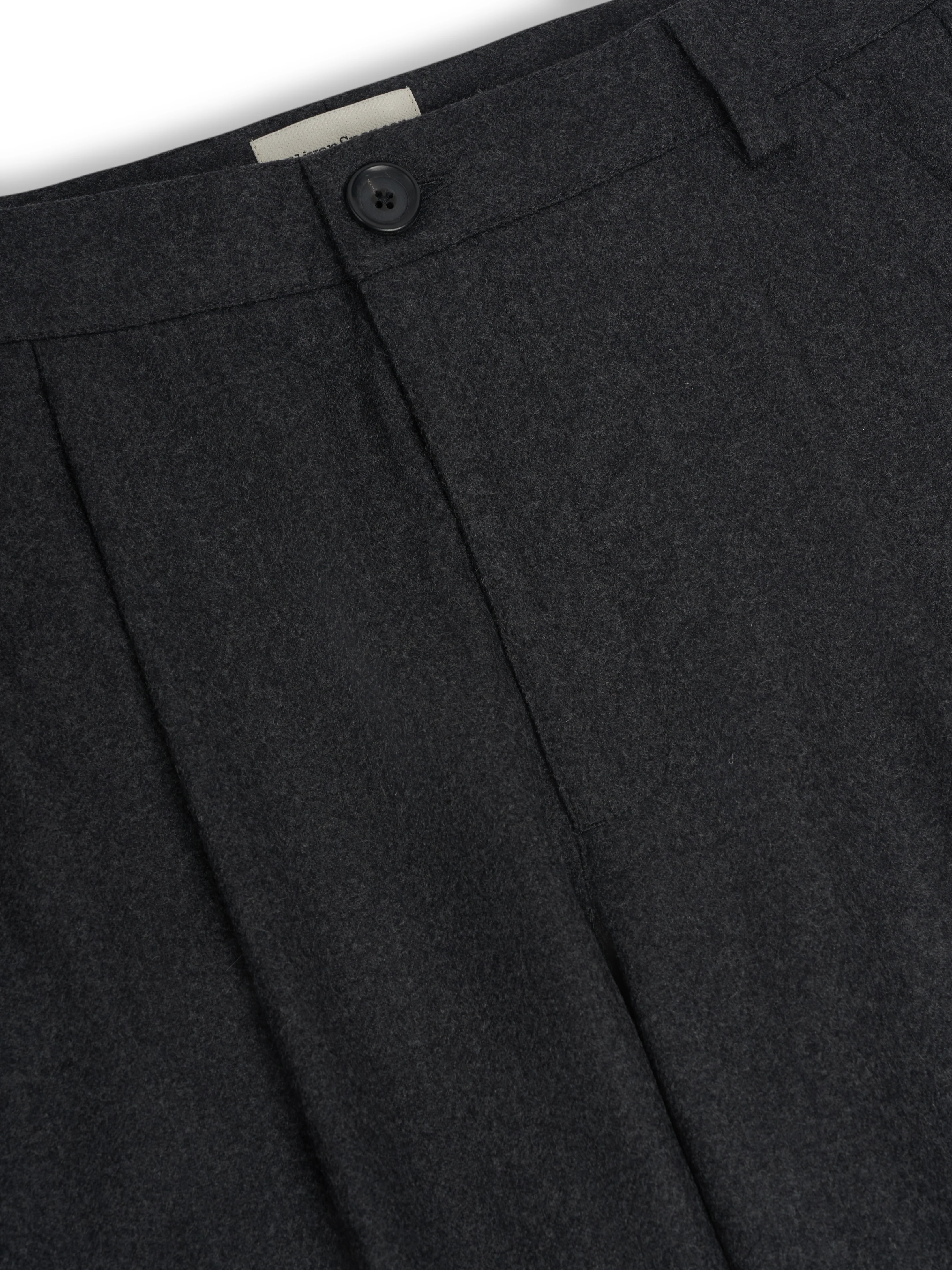 Morton Pleated Trousers Richards Charcoal - Image 5