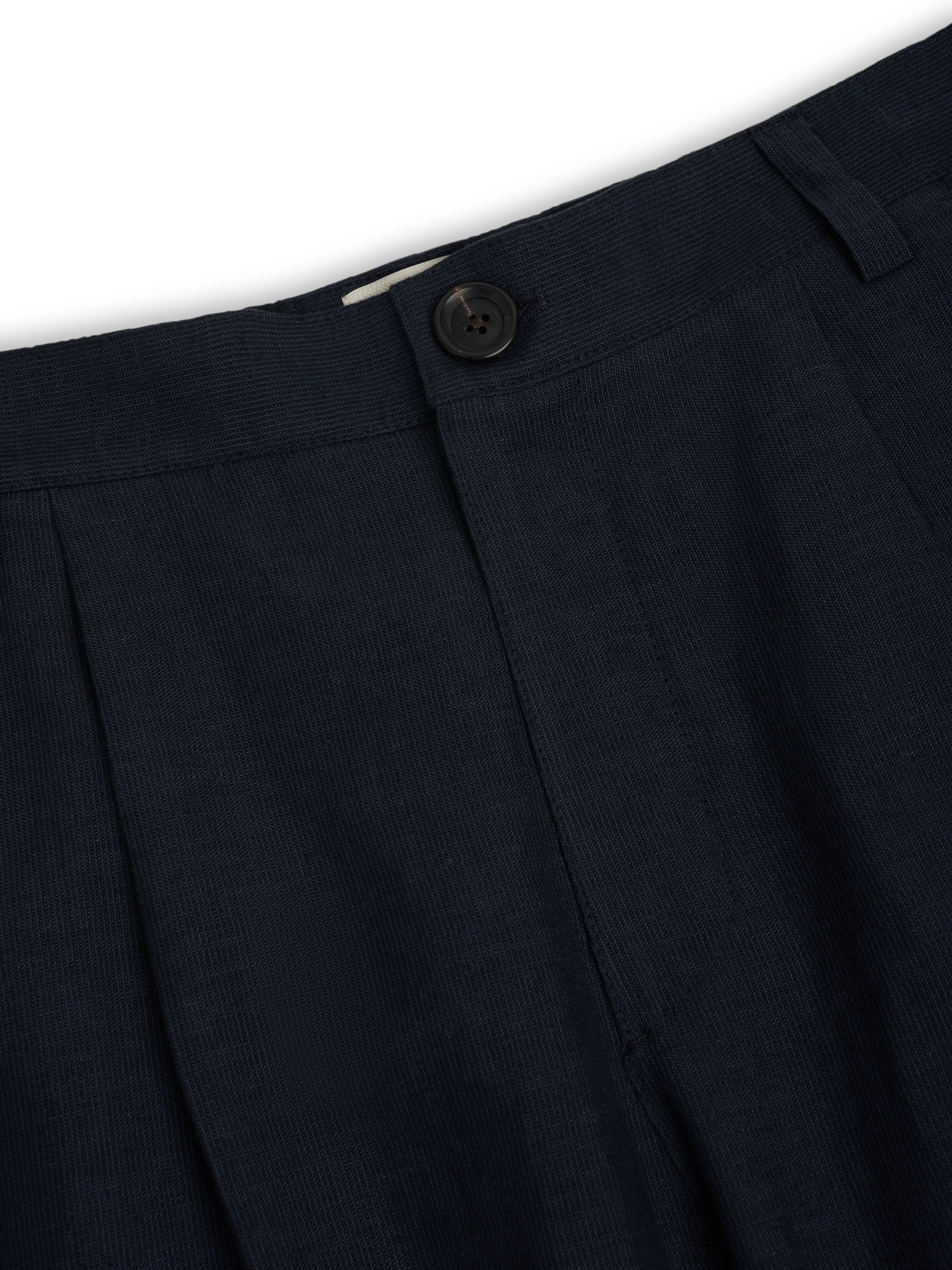 Morton Pleated Trousers Silman Navy - Image 5