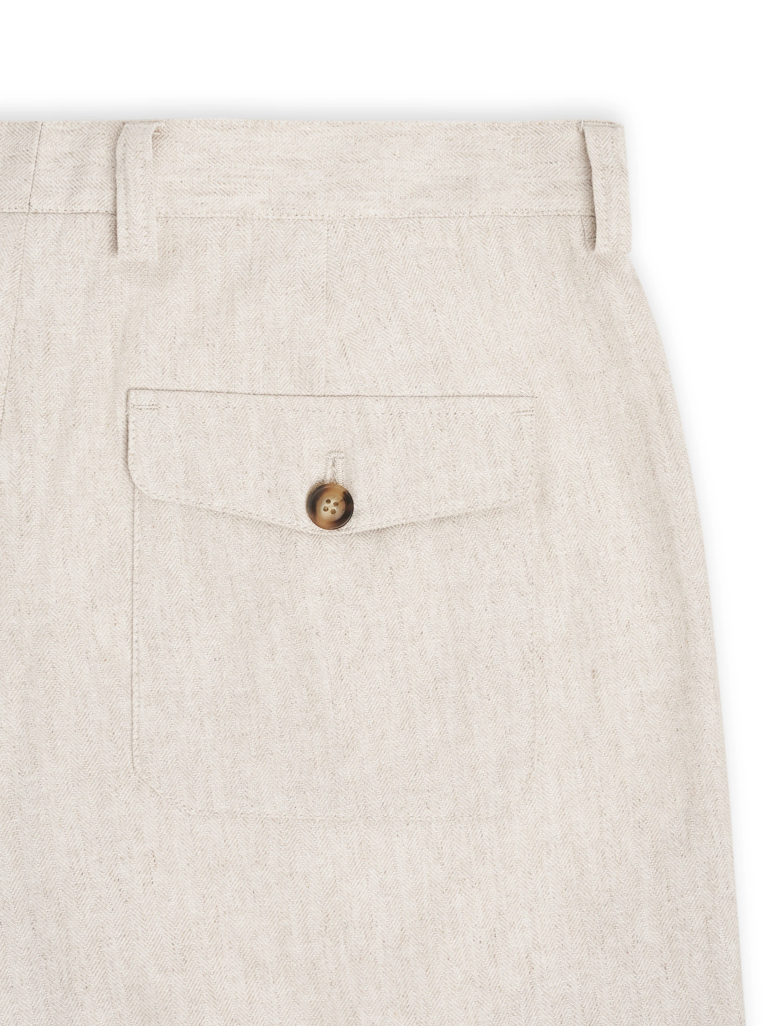 Morton Pleated Trousers Tillman Cream - Image 7