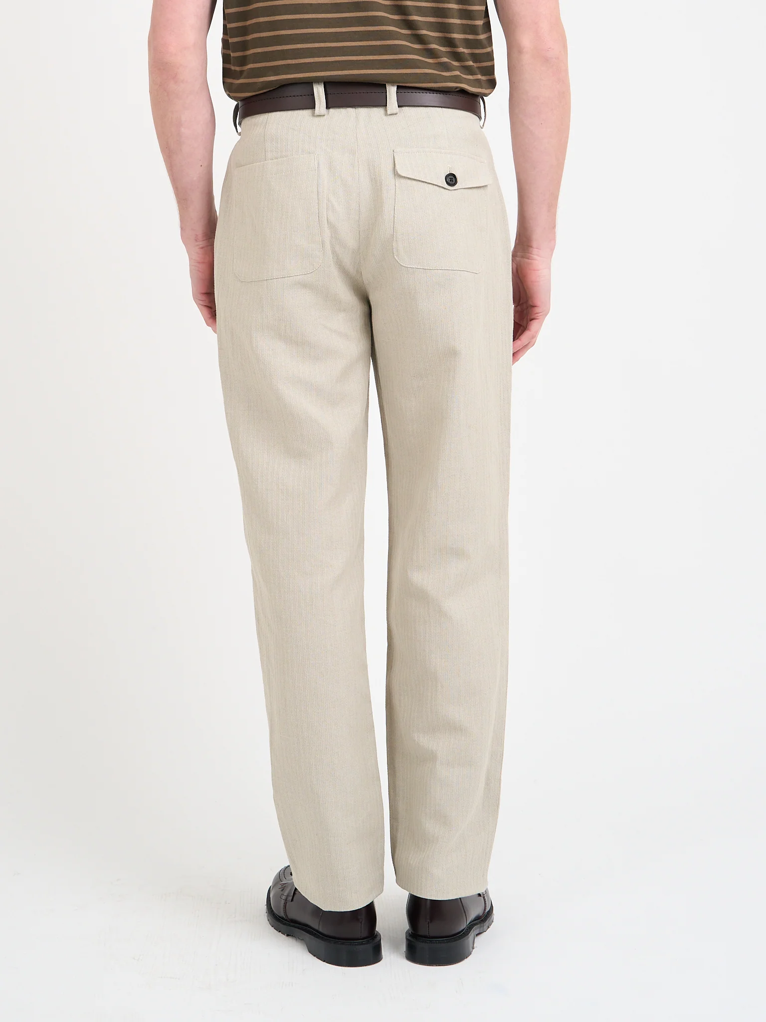 Morton Pleated Trousers Wilkes Sand - Image 3