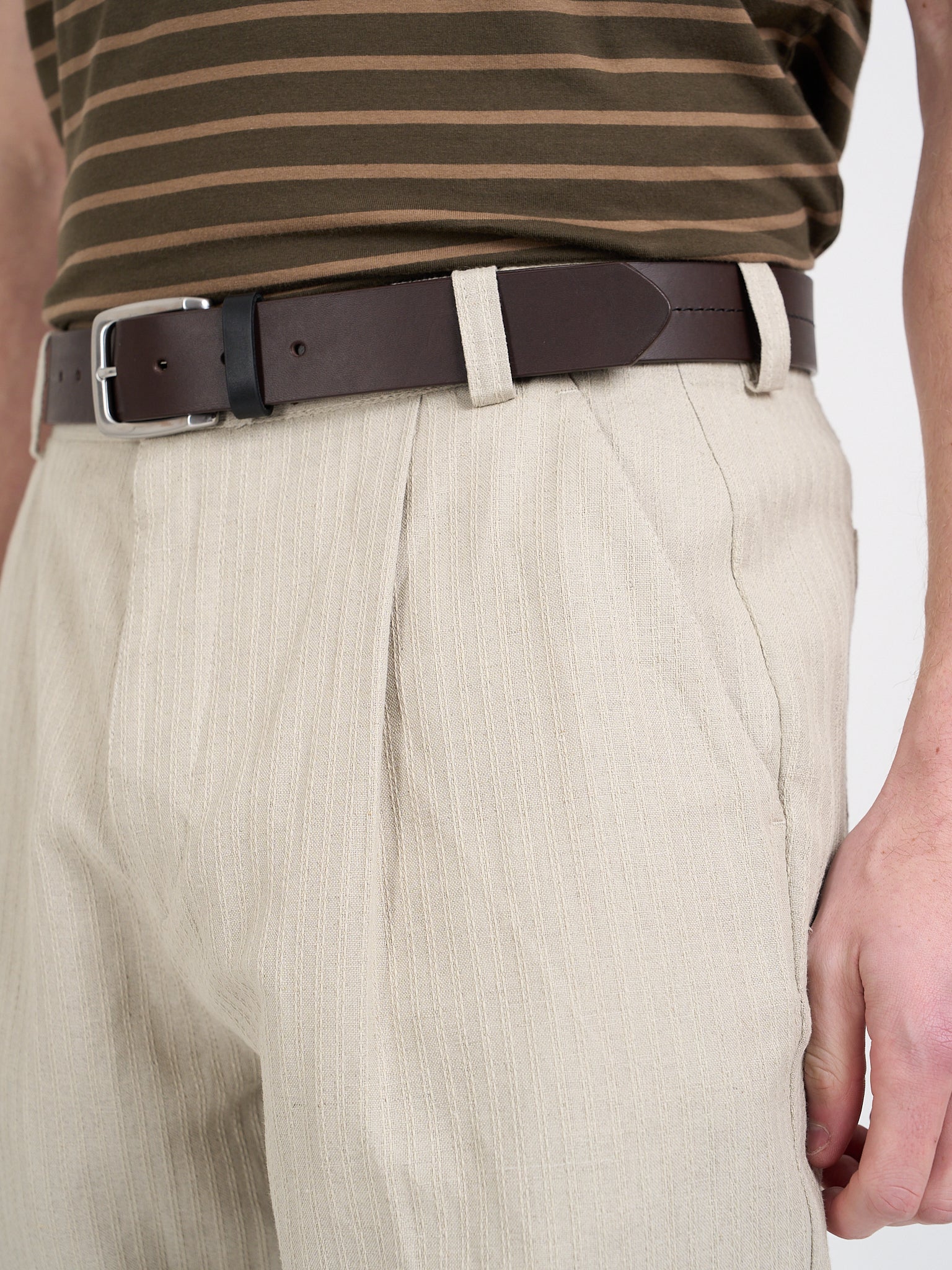 Morton Pleated Trousers Wilkes Sand - Image 4