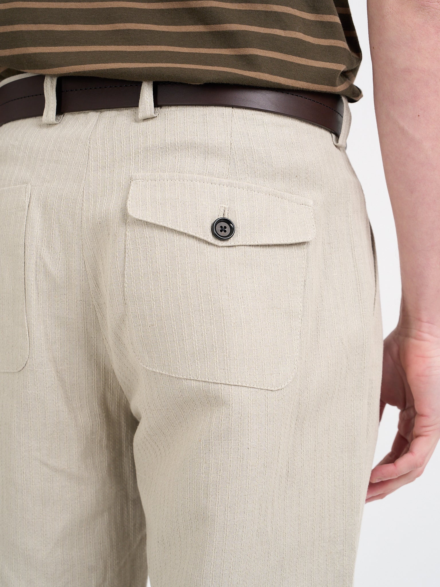 Morton Pleated Trousers Wilkes Sand - Image 5