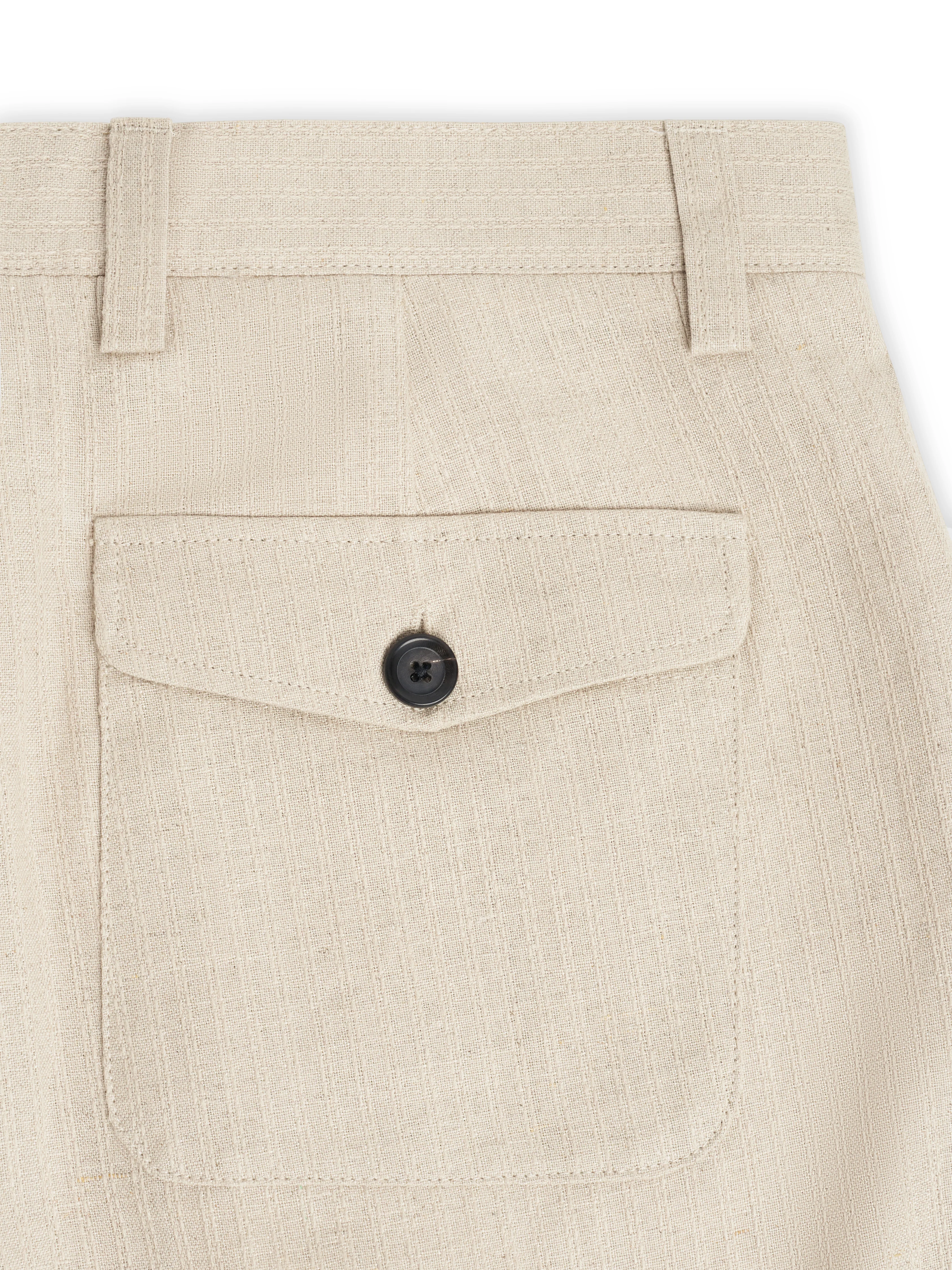 Morton Pleated Trousers Wilkes Sand - Image 8