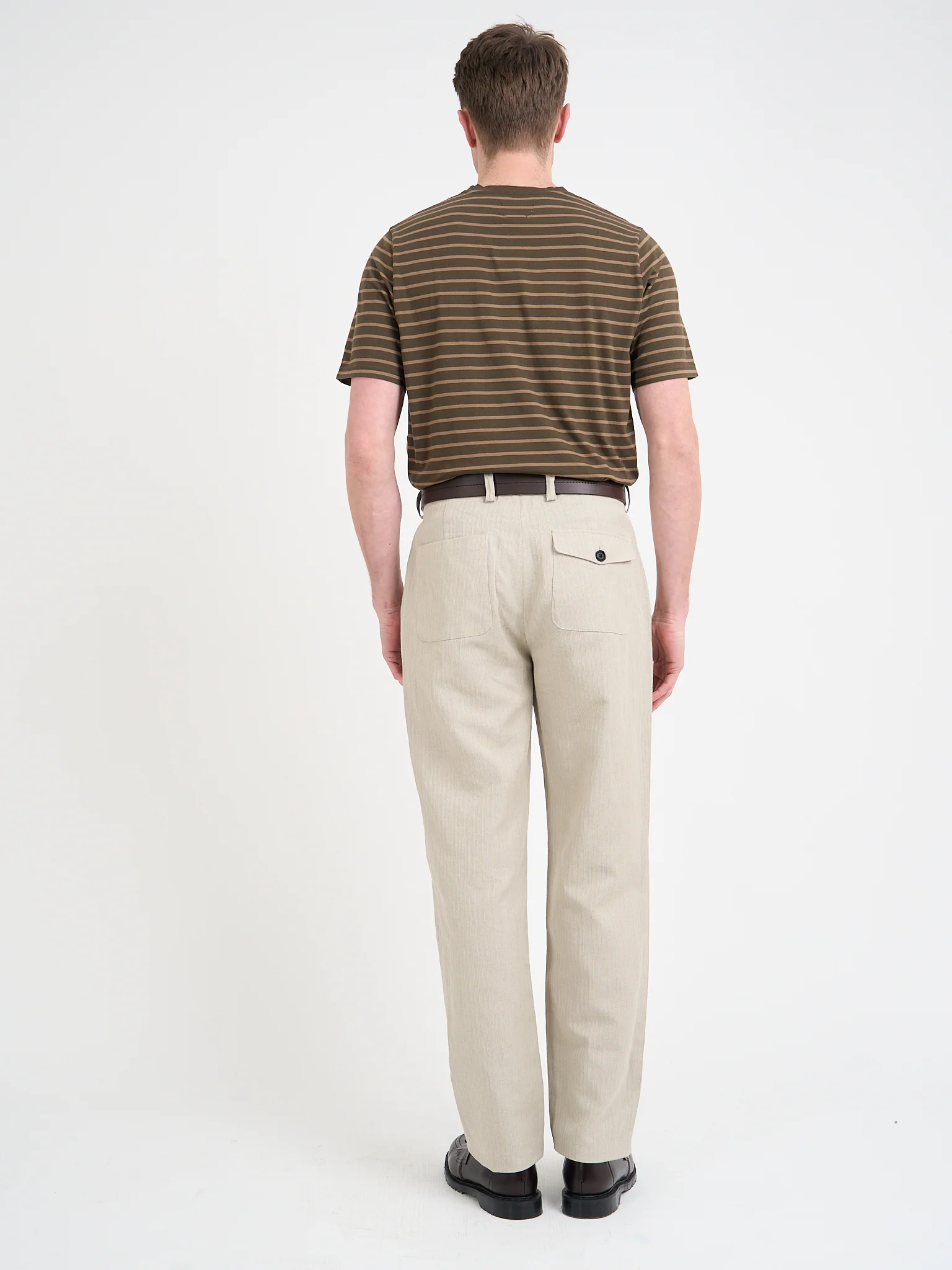 Morton Pleated Trousers Wilkes Sand - Image 9