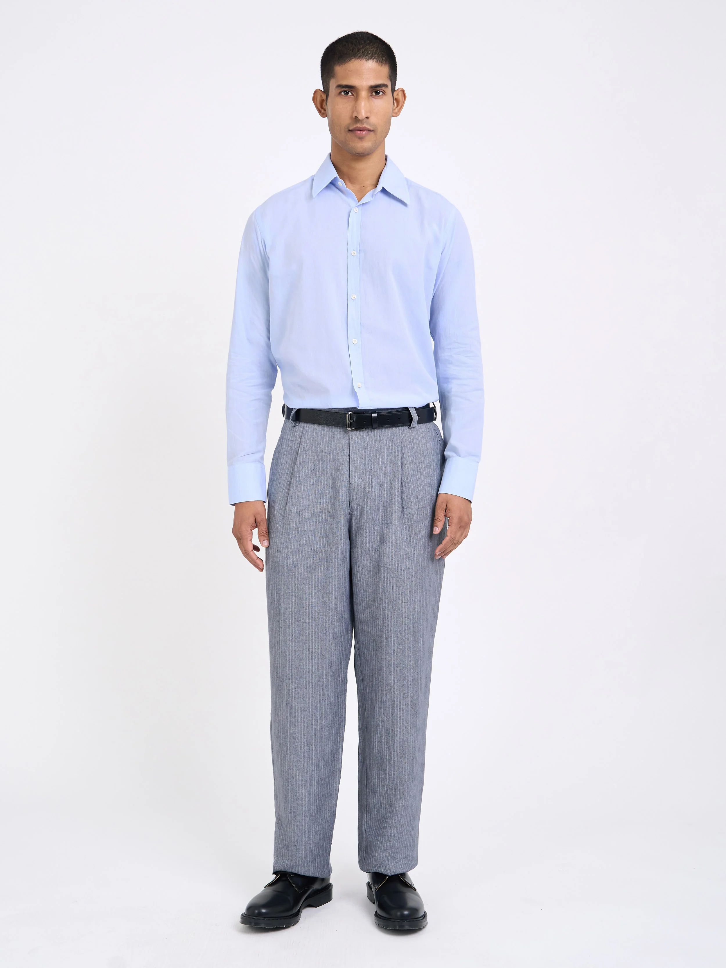 Morton Pleated Trousers Wilkins Grey - Image 7