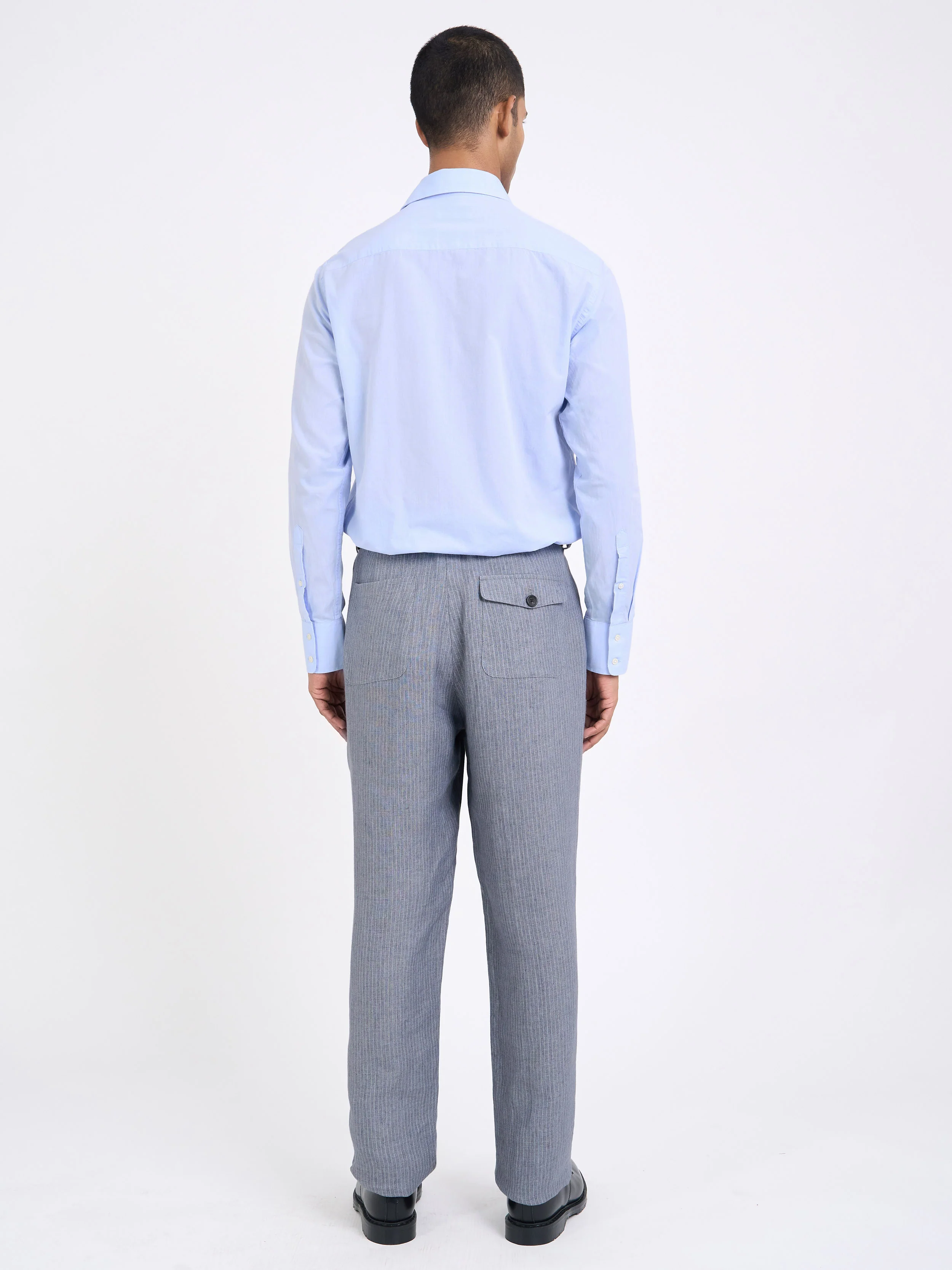 Morton Pleated Trousers Wilkins Grey - Image 9