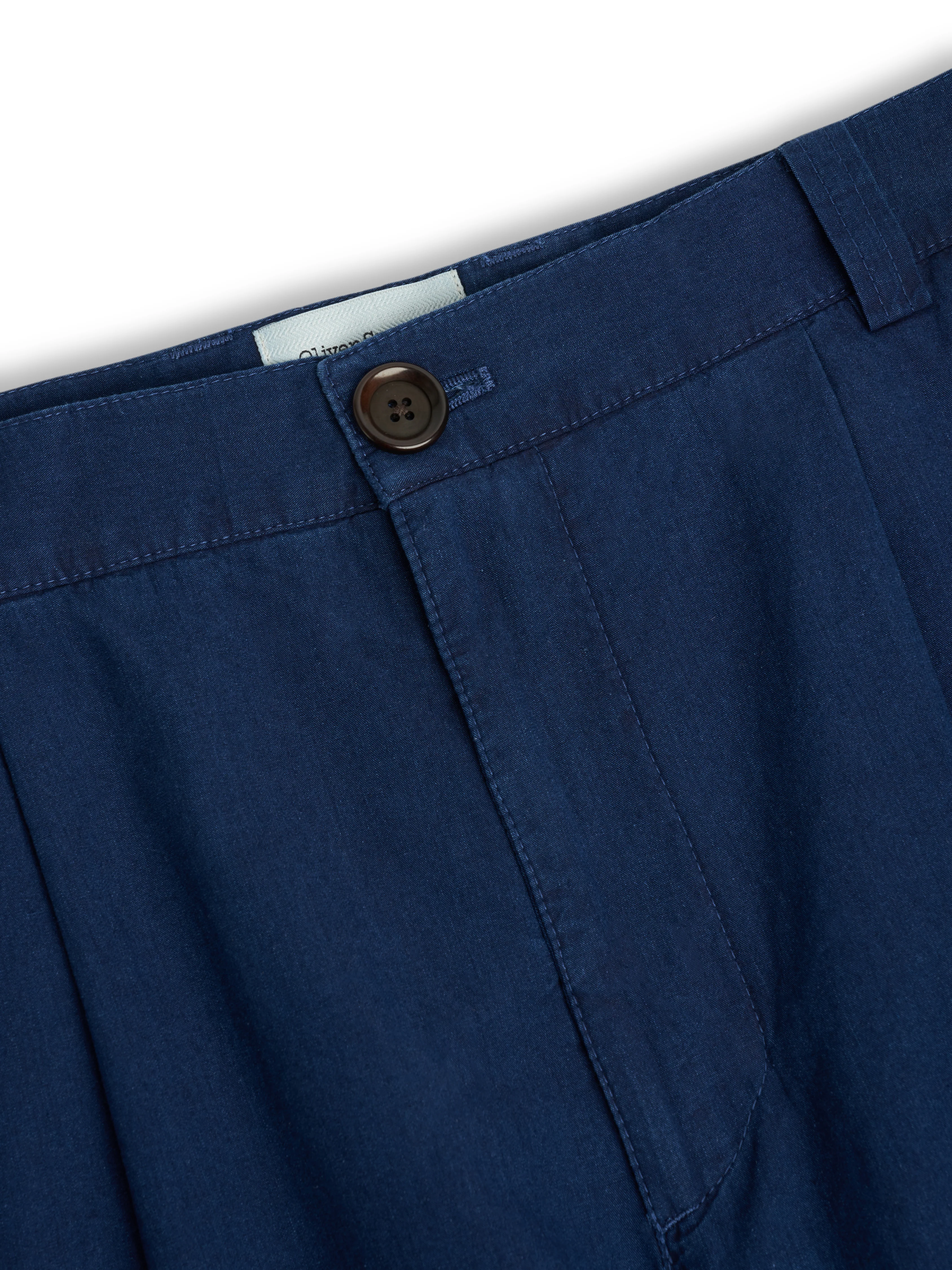 Morton Pleated Trousers Wylie Indigo Rinse - Image 6