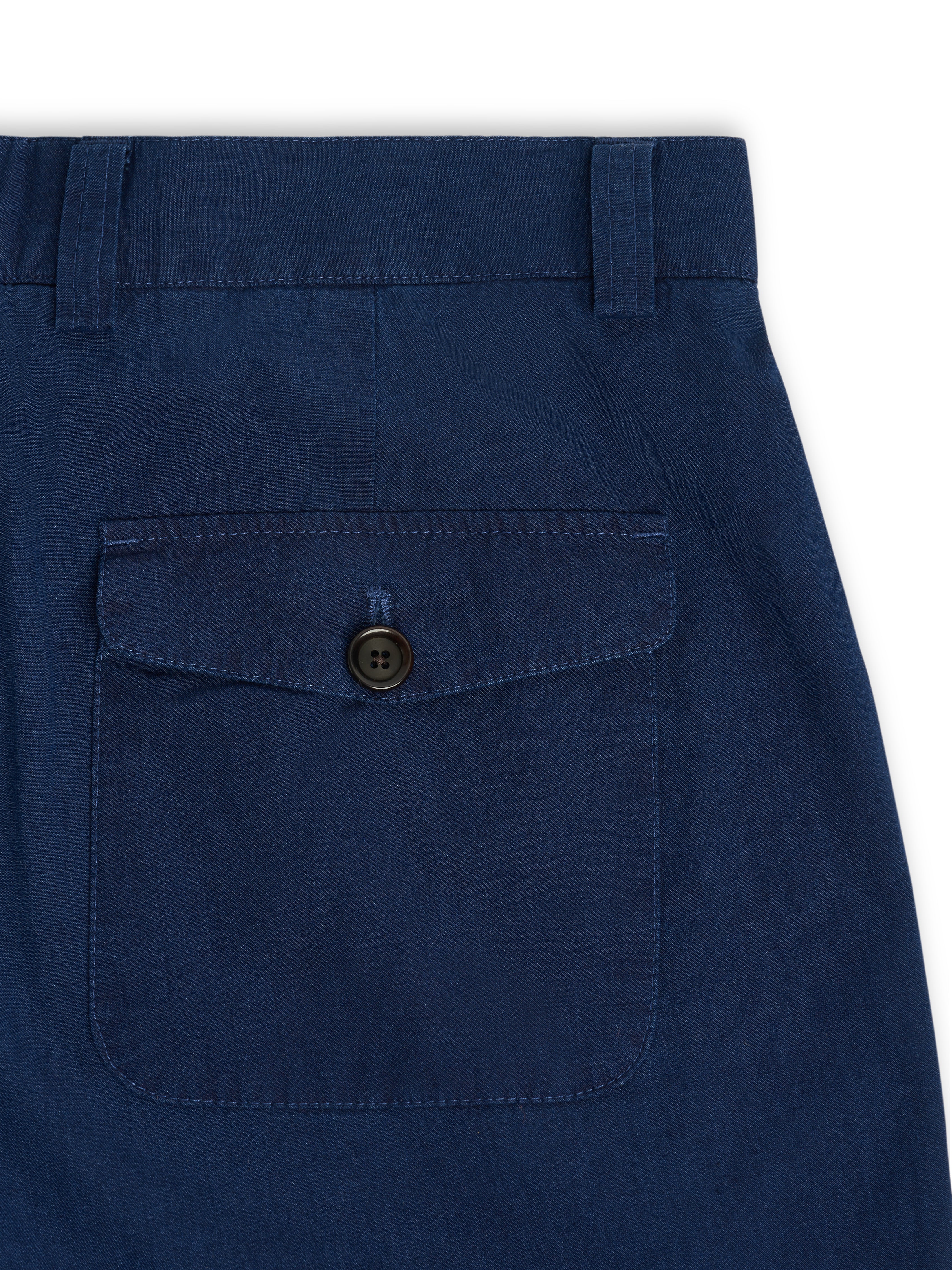 Morton Pleated Trousers Wylie Indigo Rinse - Image 7