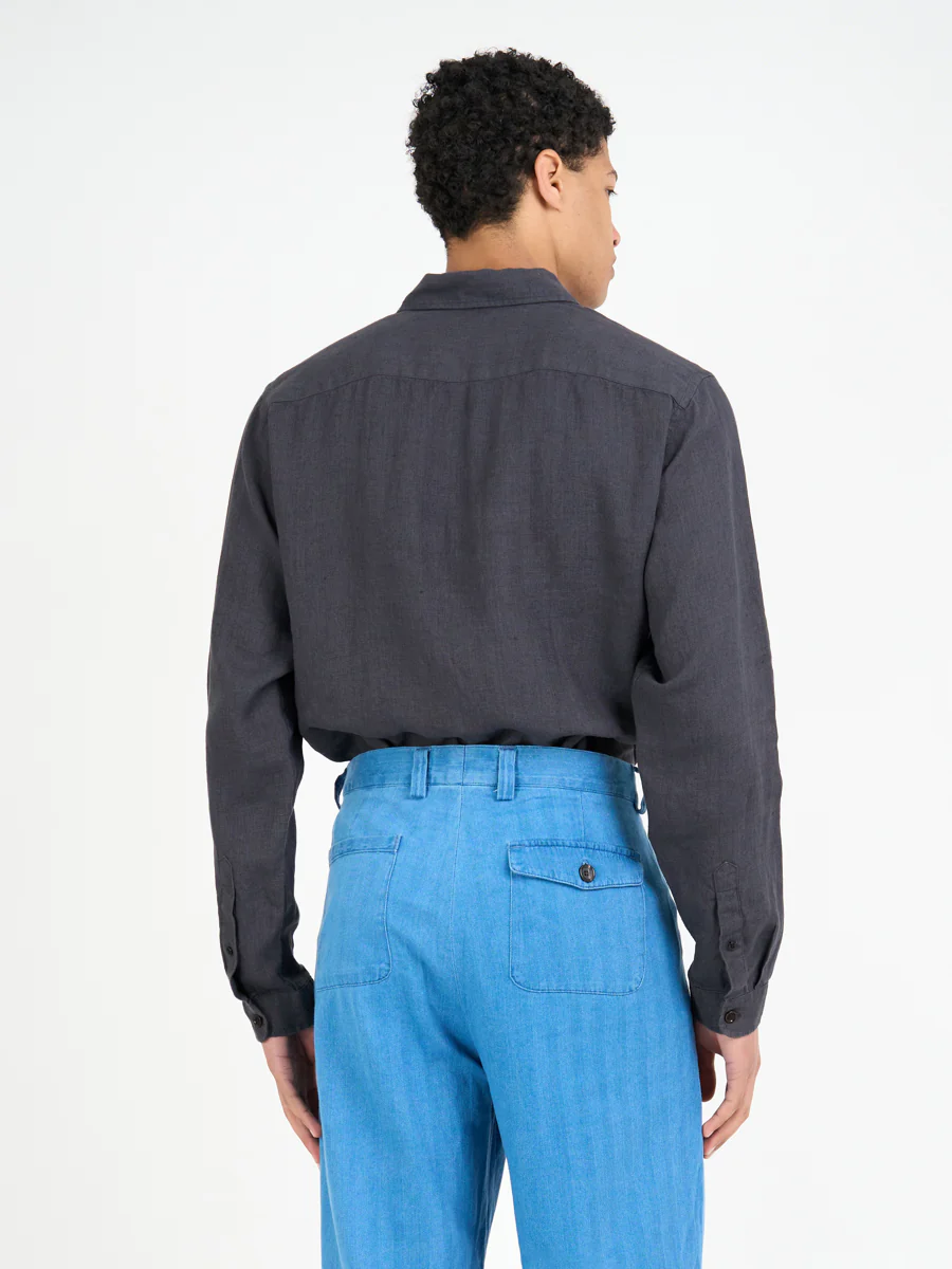 New York Special Shirt Bleeker Gunmetal Grey - Image 3