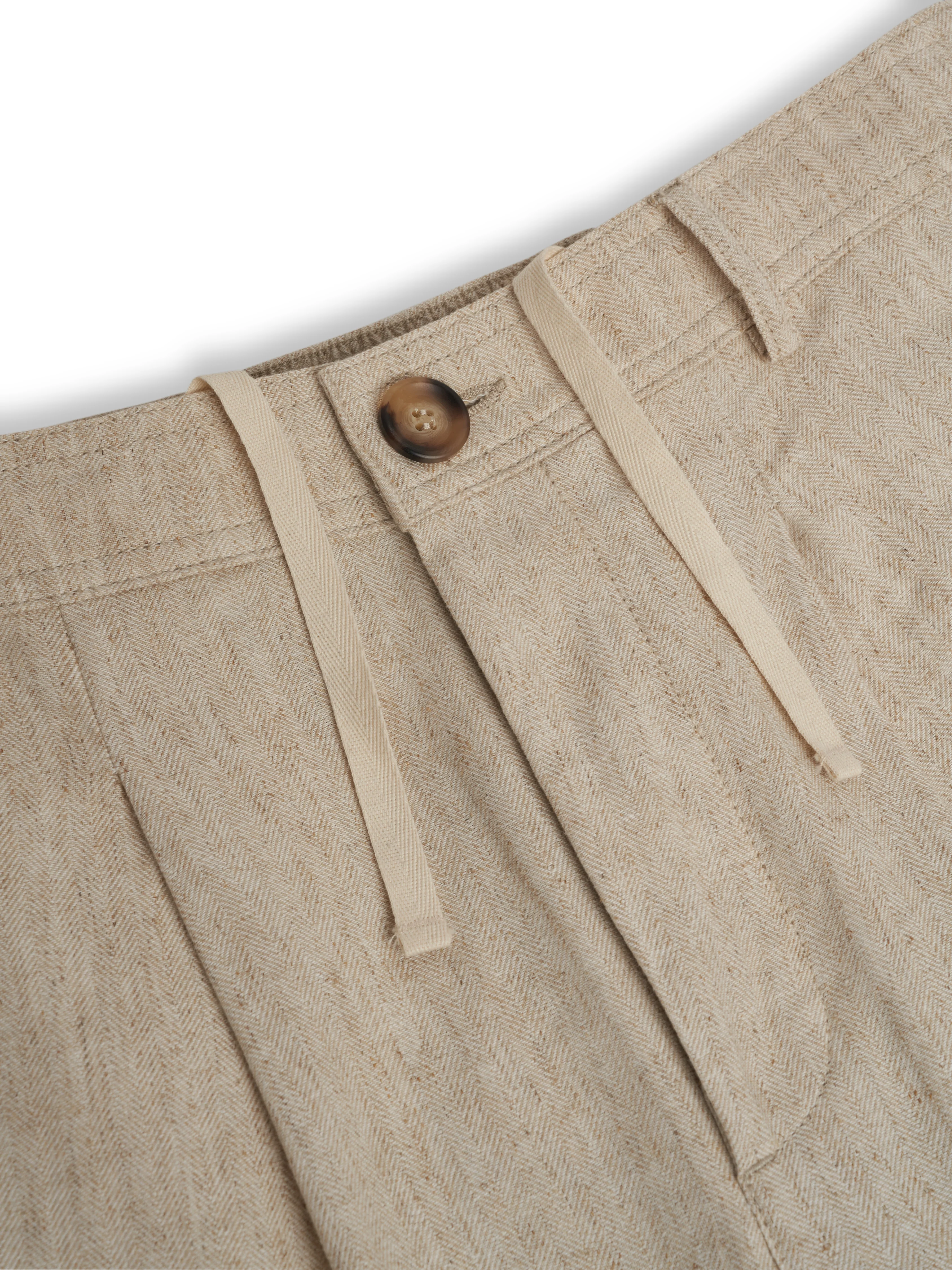 Oxford Drawstring Trousers Tillman Cream - Image 3