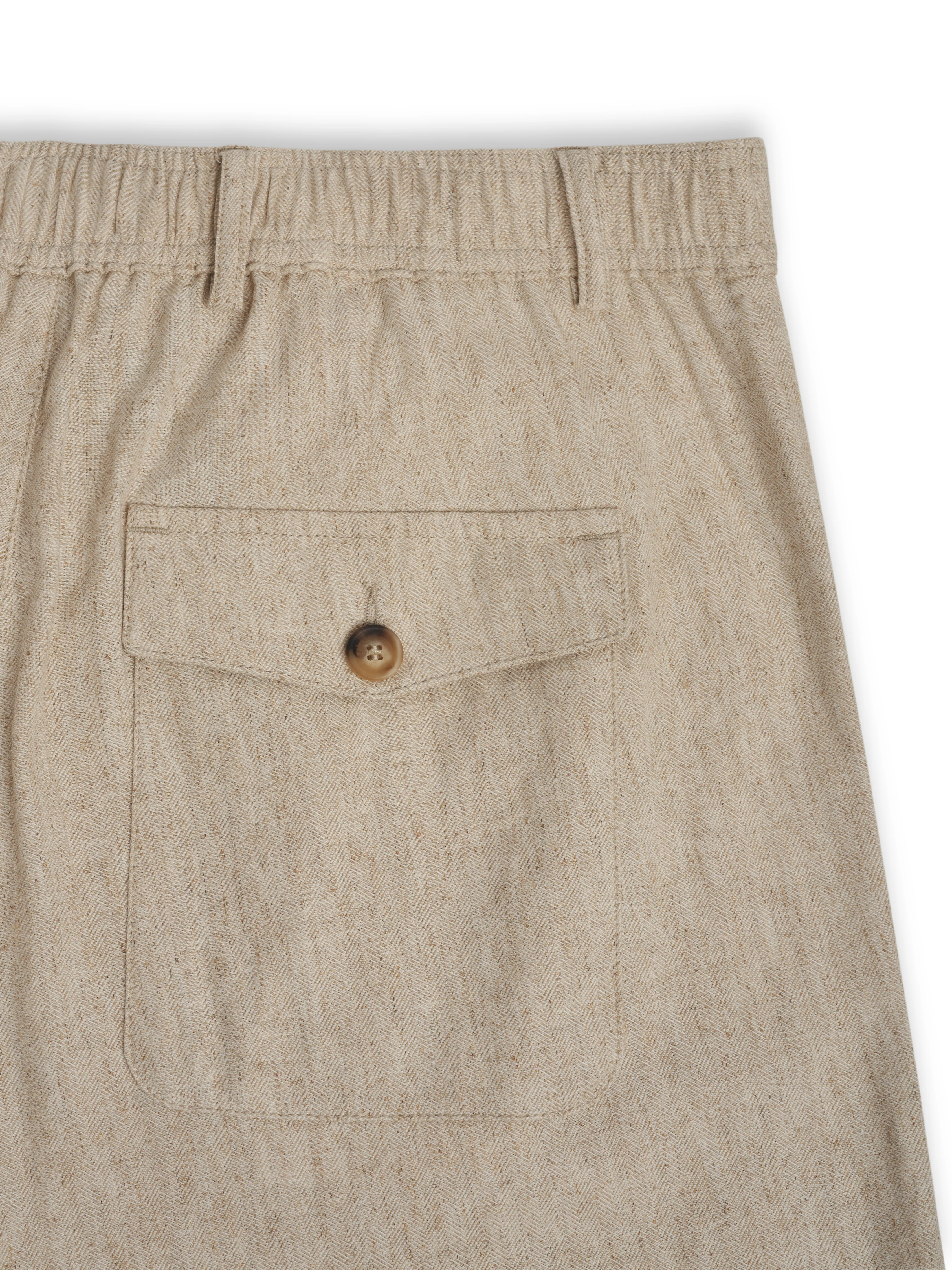 Oxford Drawstring Trousers Tillman Cream - Image 4