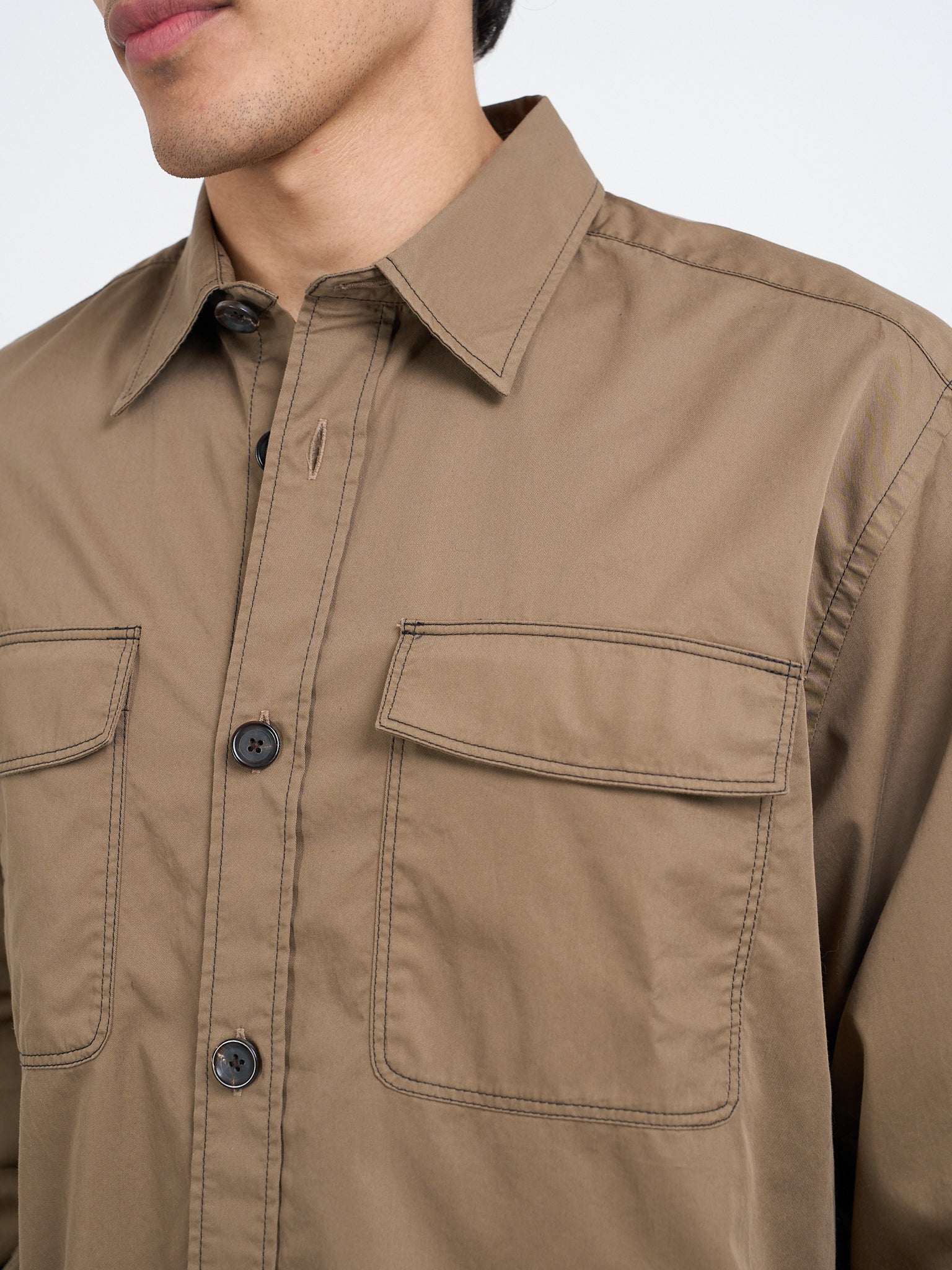 Penryn Overshirt (Loose Fit) Gilman Beige - Image 4
