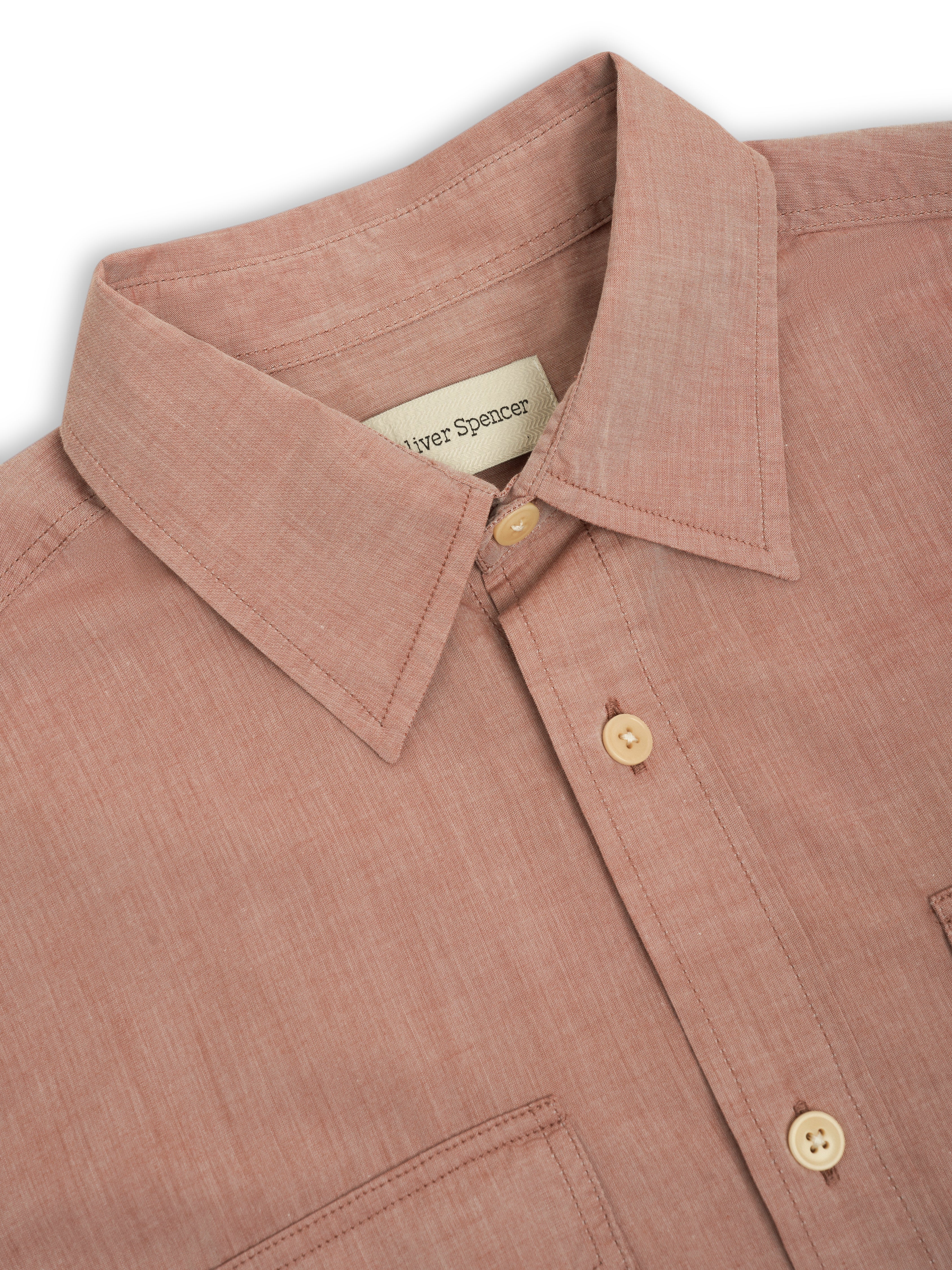Penryn Short Sleeve Shirt (Loose Fit) Arden Pink - Image 4