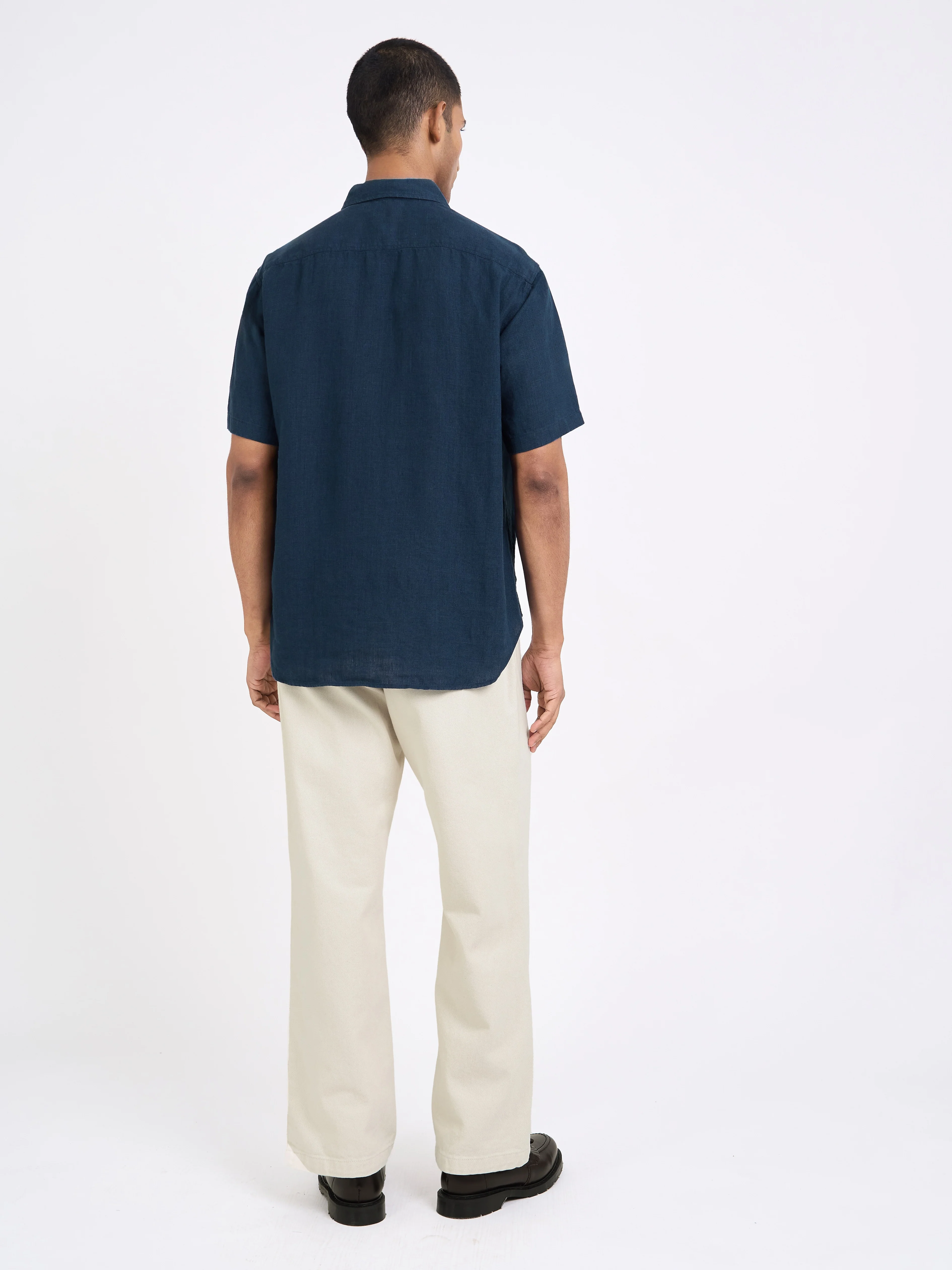 Penryn Short Sleeve Shirt (Loose Fit) Coney Navy - Image 8