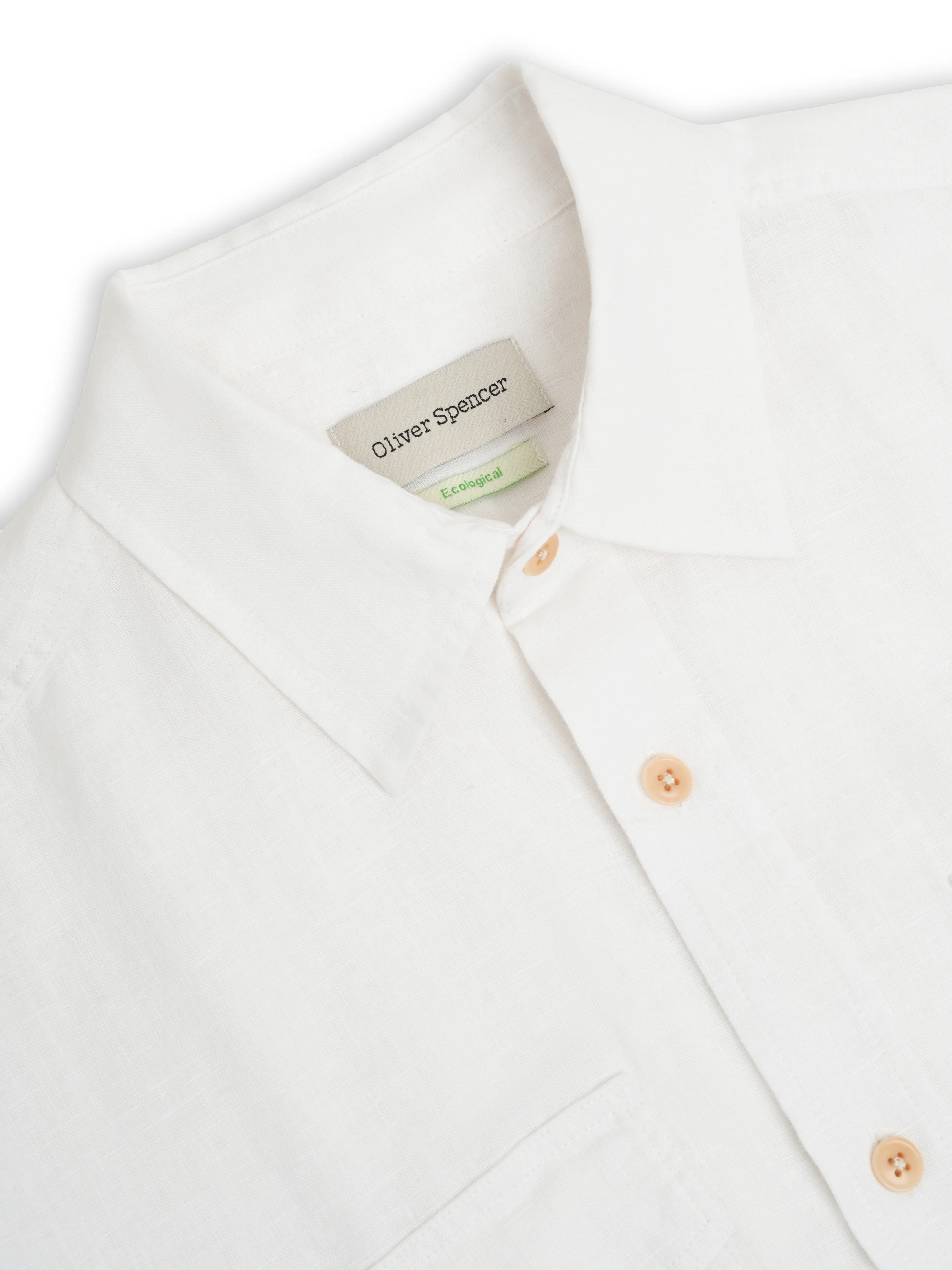 Penryn Short Sleeve Shirt (Loose Fit) Perkins White - Image 5