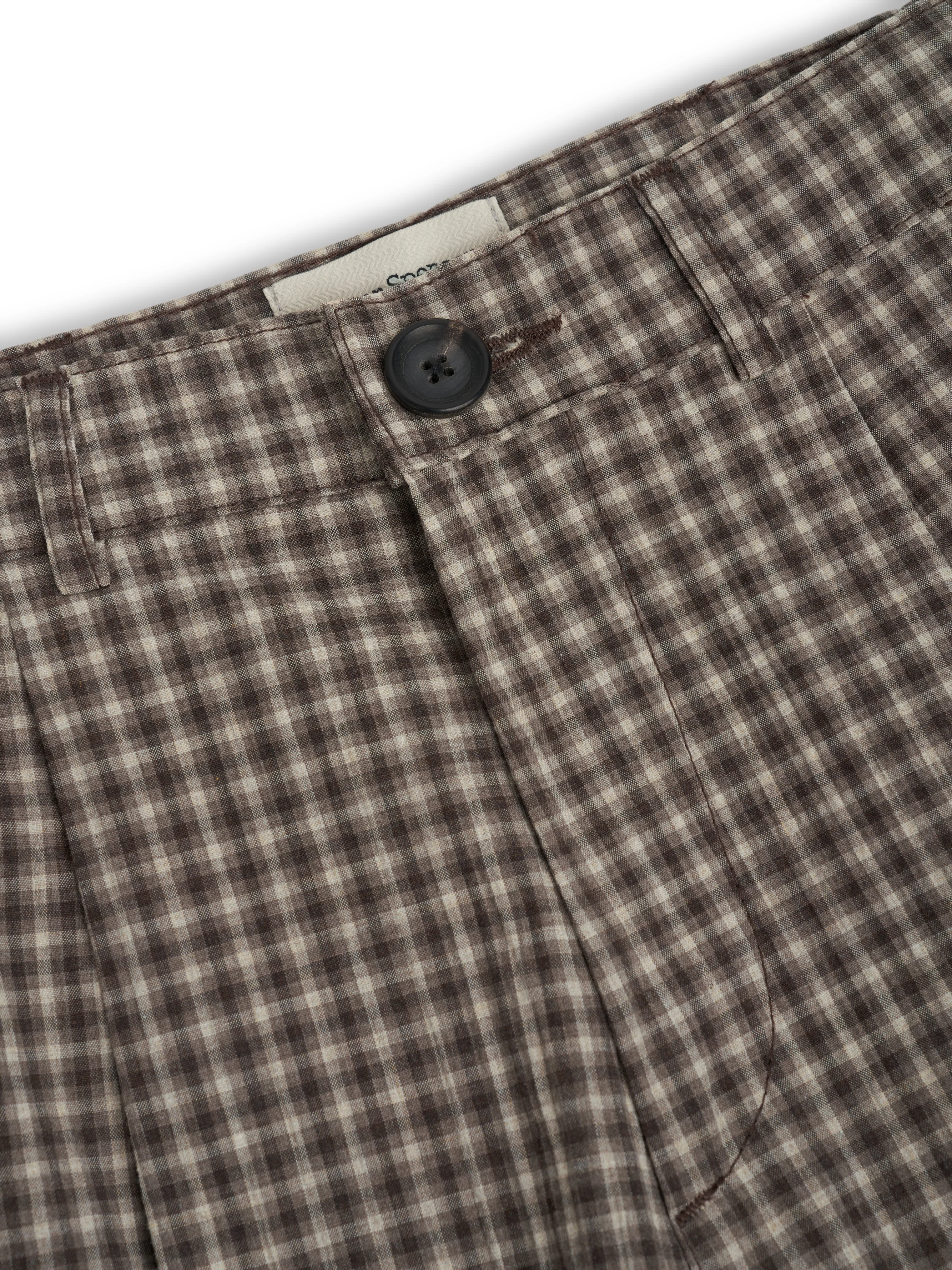Pleated Shorts Leaman Brown - Image 5