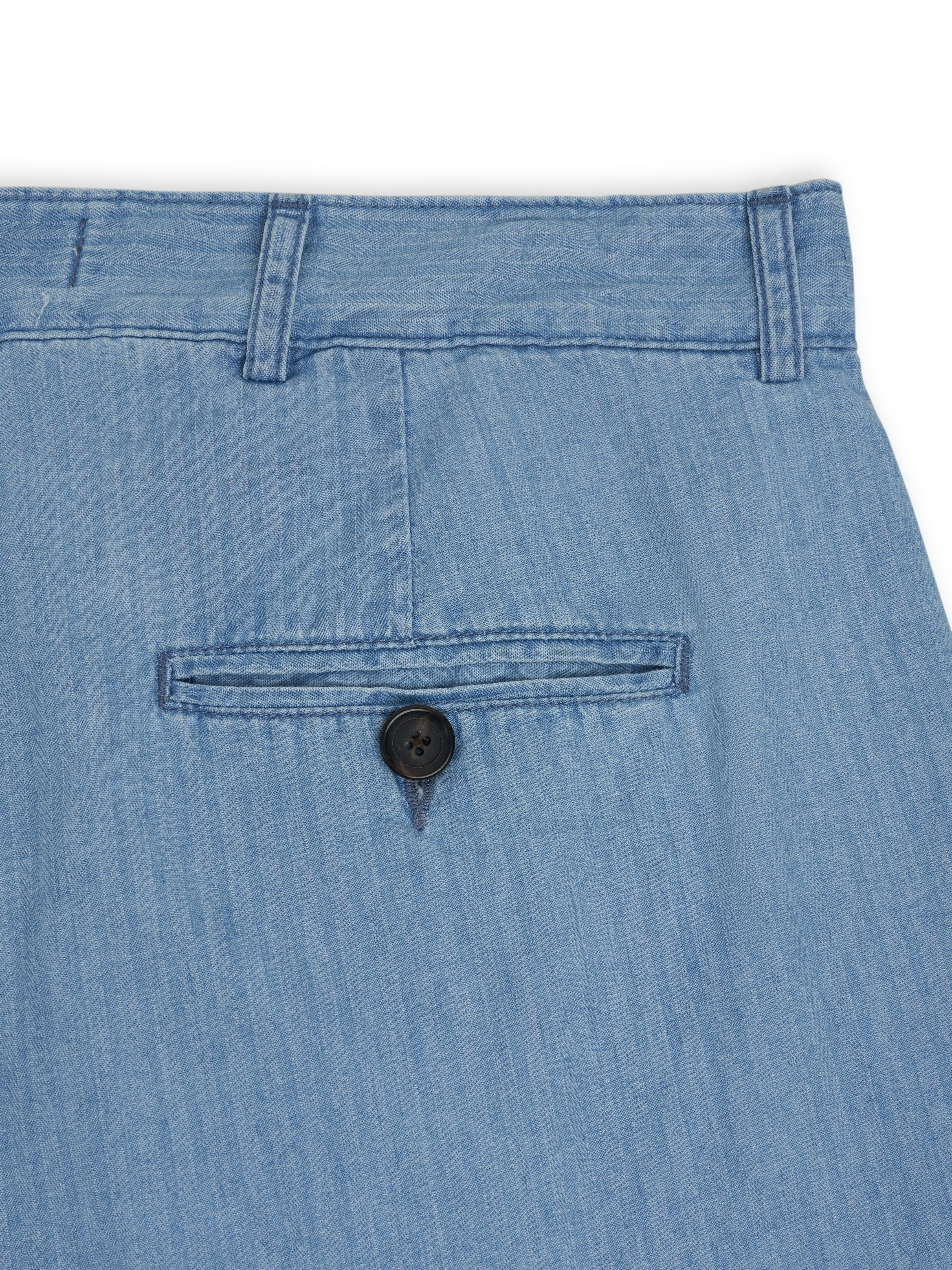 Pleated Shorts Marden Indigo - Image 5