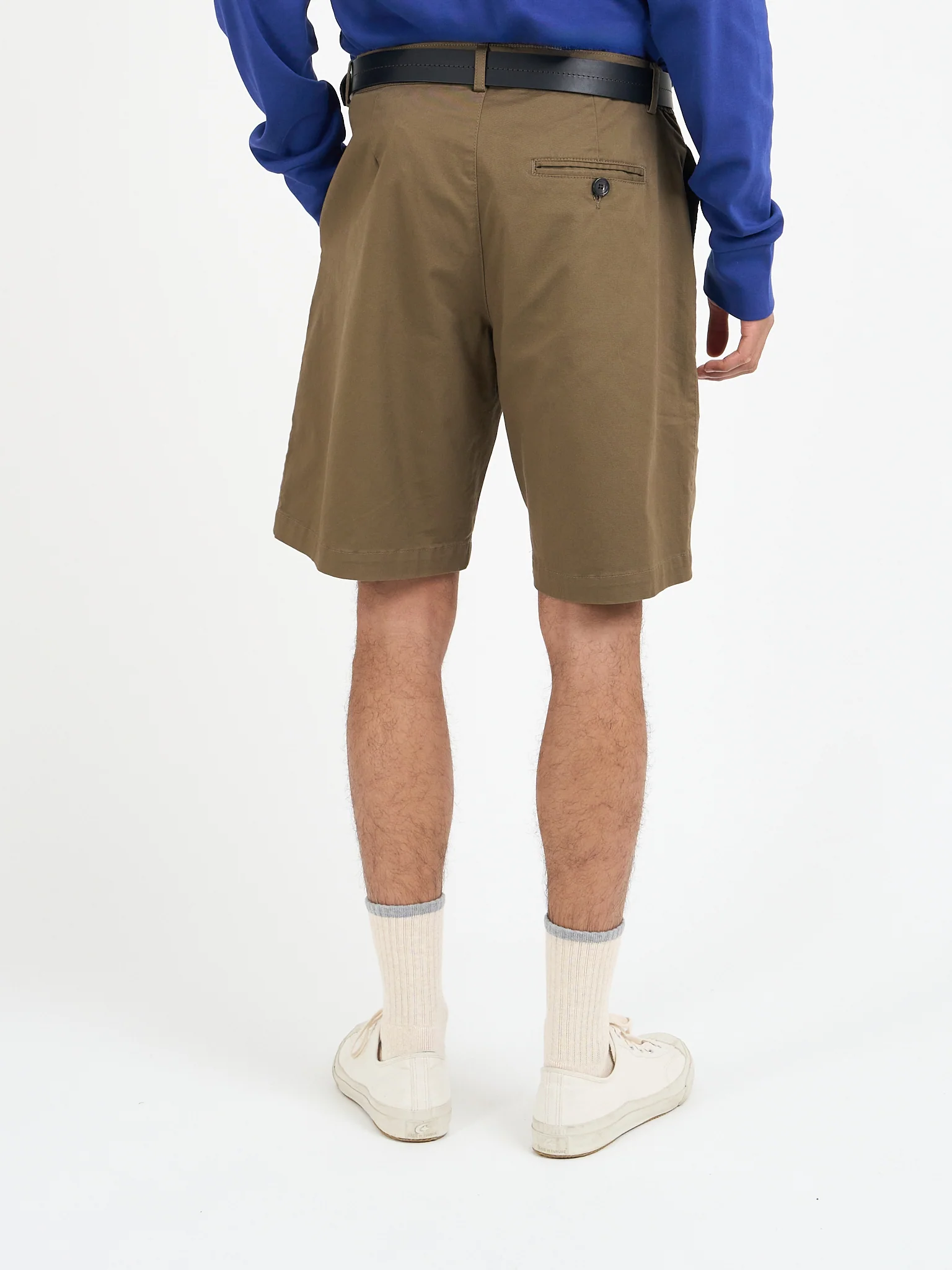 Pleated Shorts Tomlin Beige - Image 3