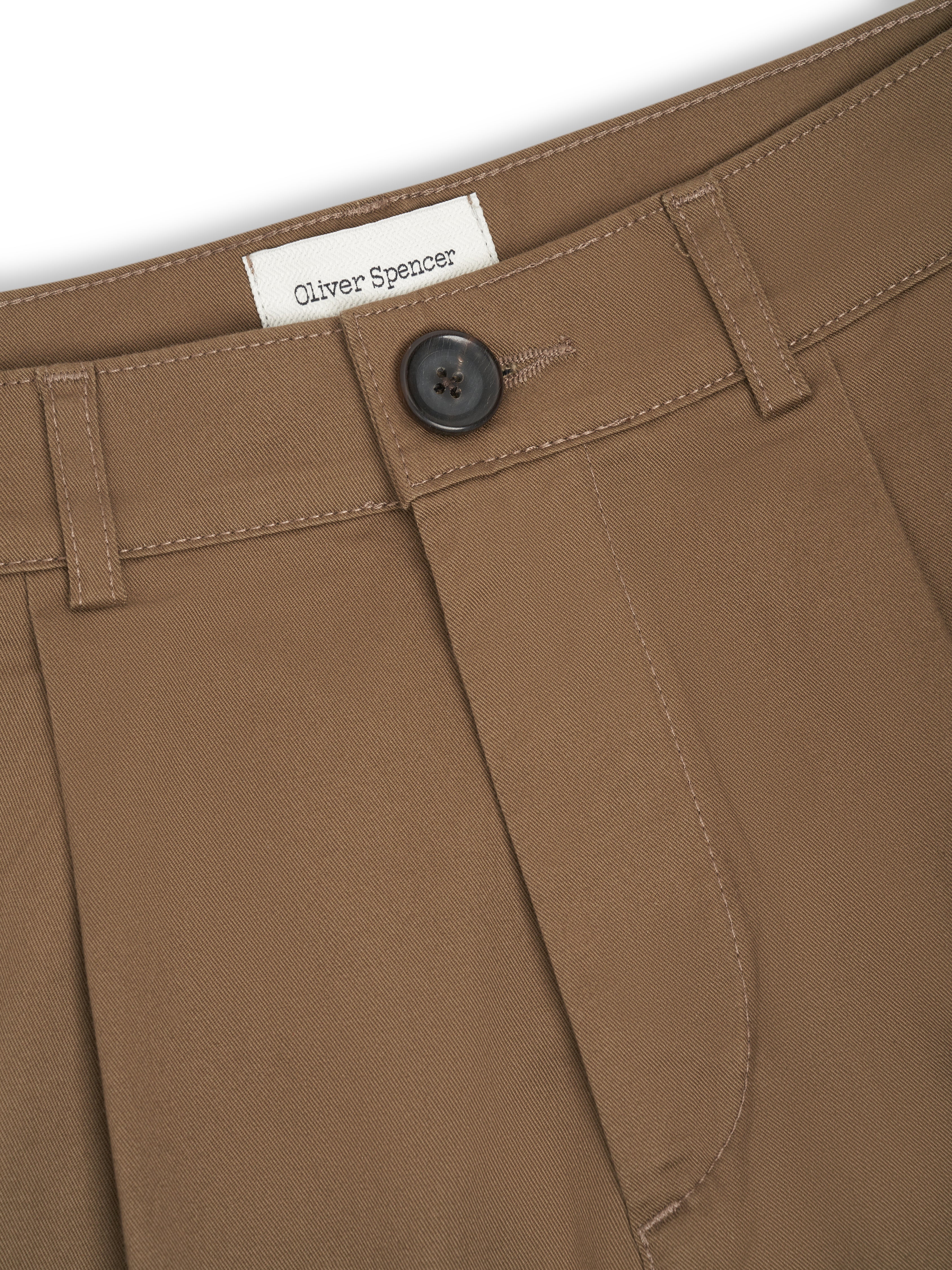 Pleated Shorts Tomlin Beige - Image 5