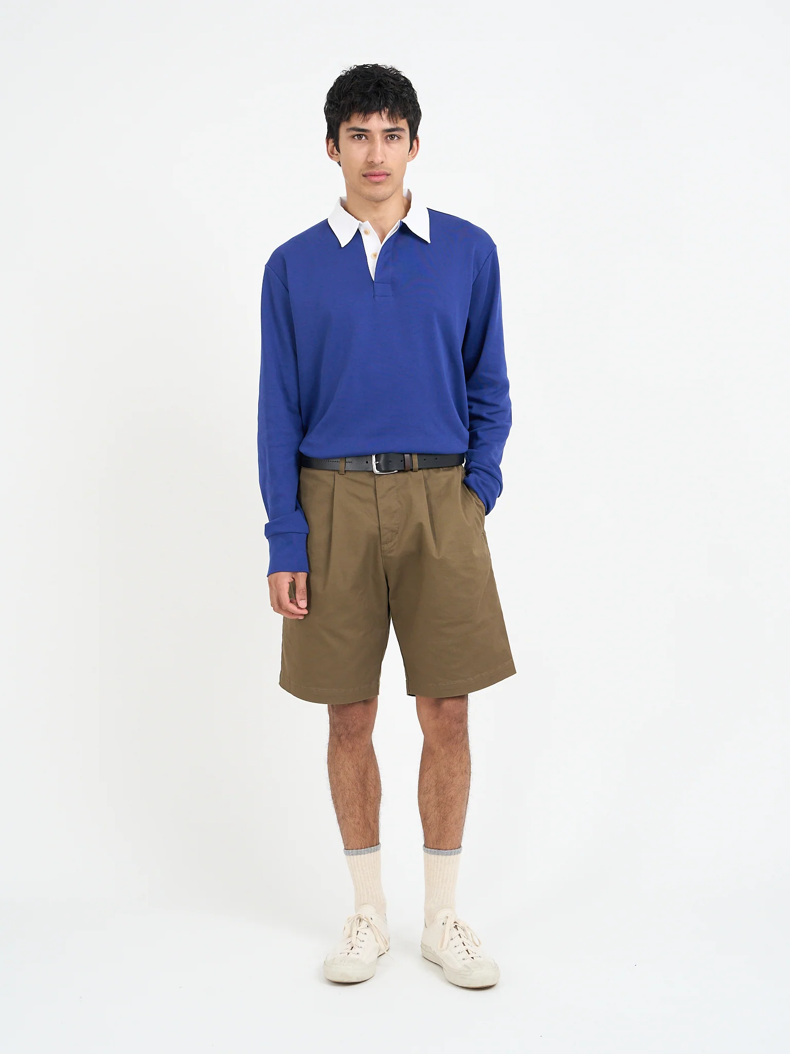 Pleated Shorts Tomlin Beige - Image 7