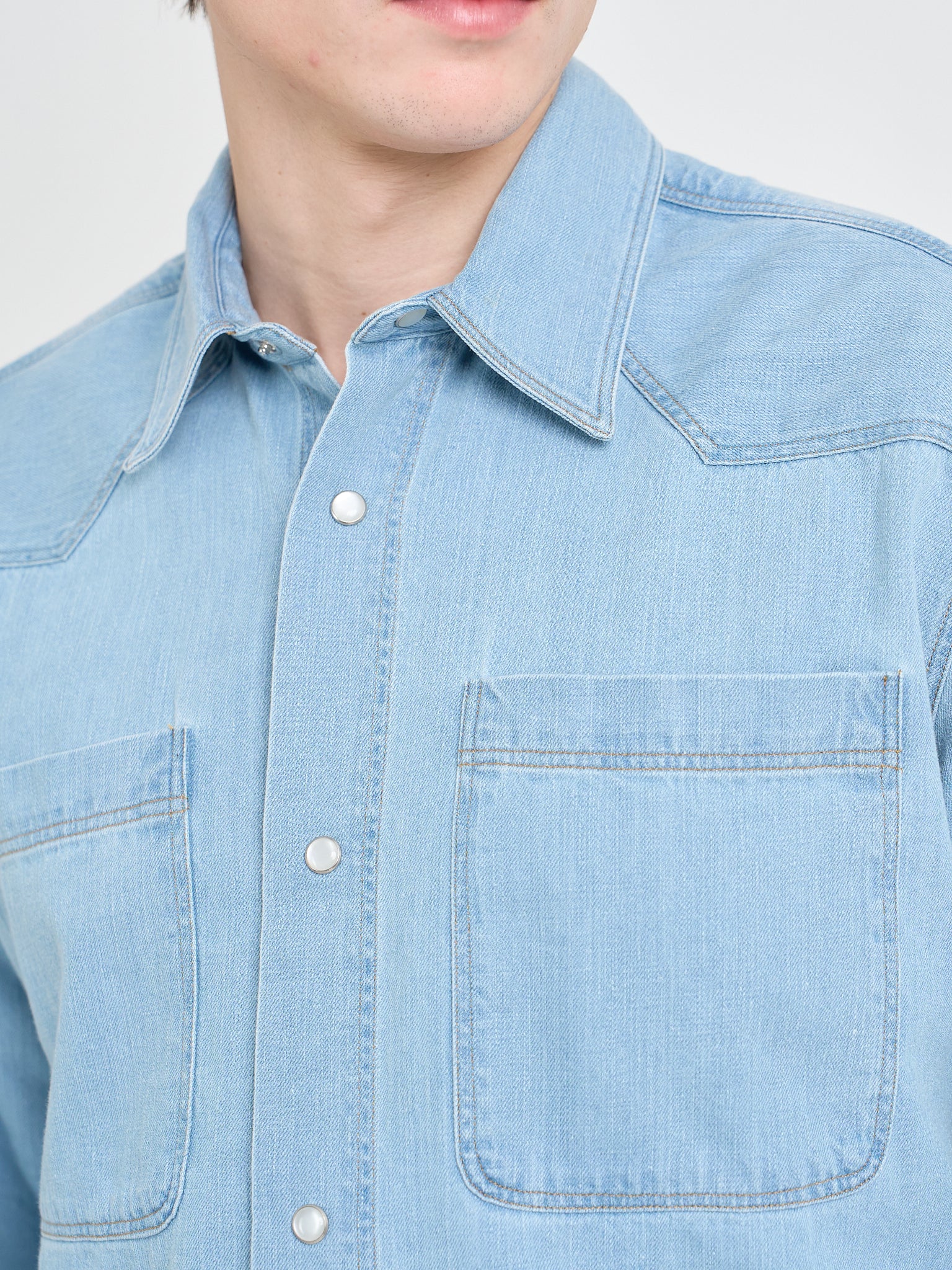 Quito Shirt Mullins Denim Indigo Light - Image 4
