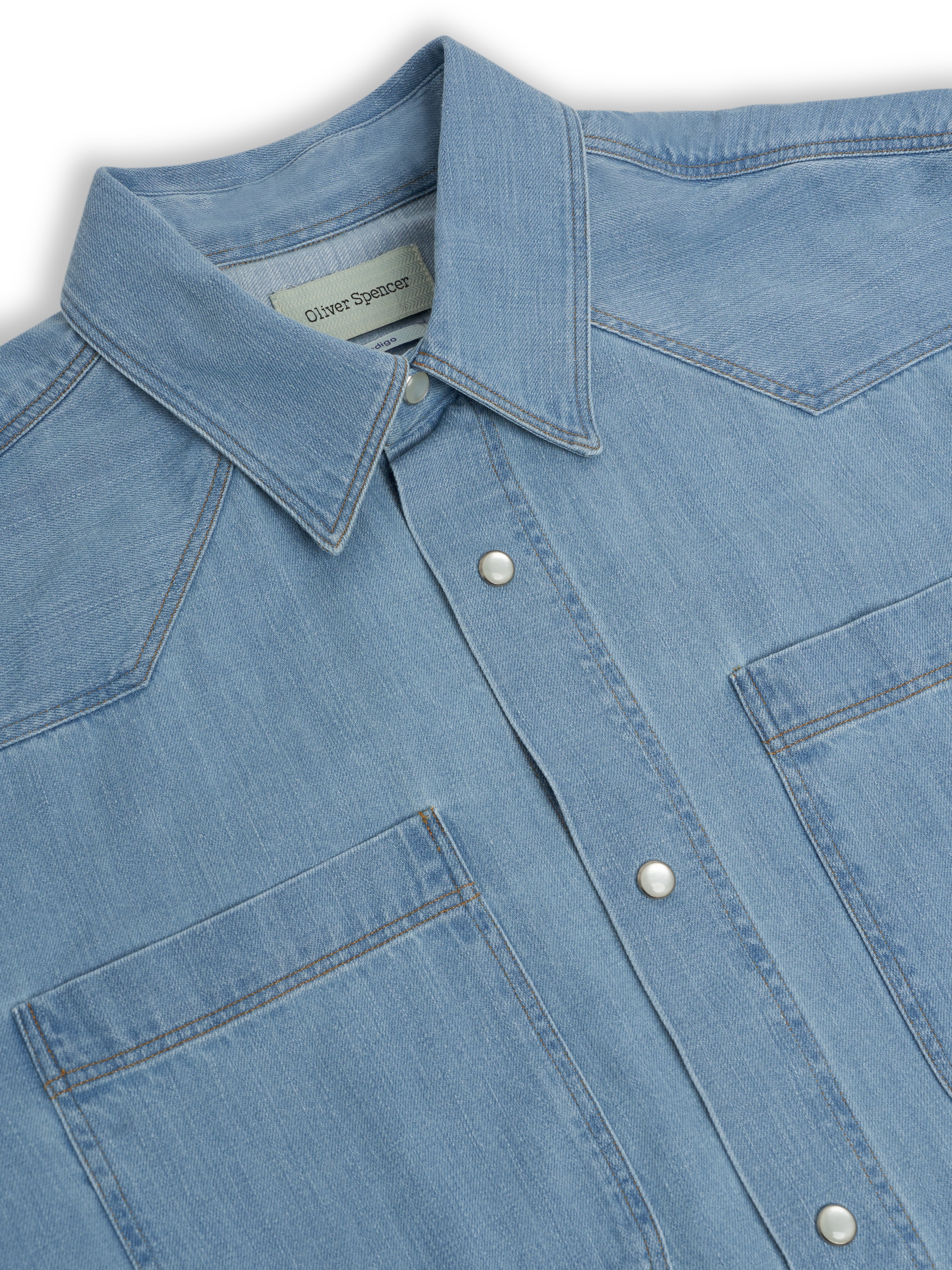 Quito Shirt Mullins Denim Indigo Light - Image 5