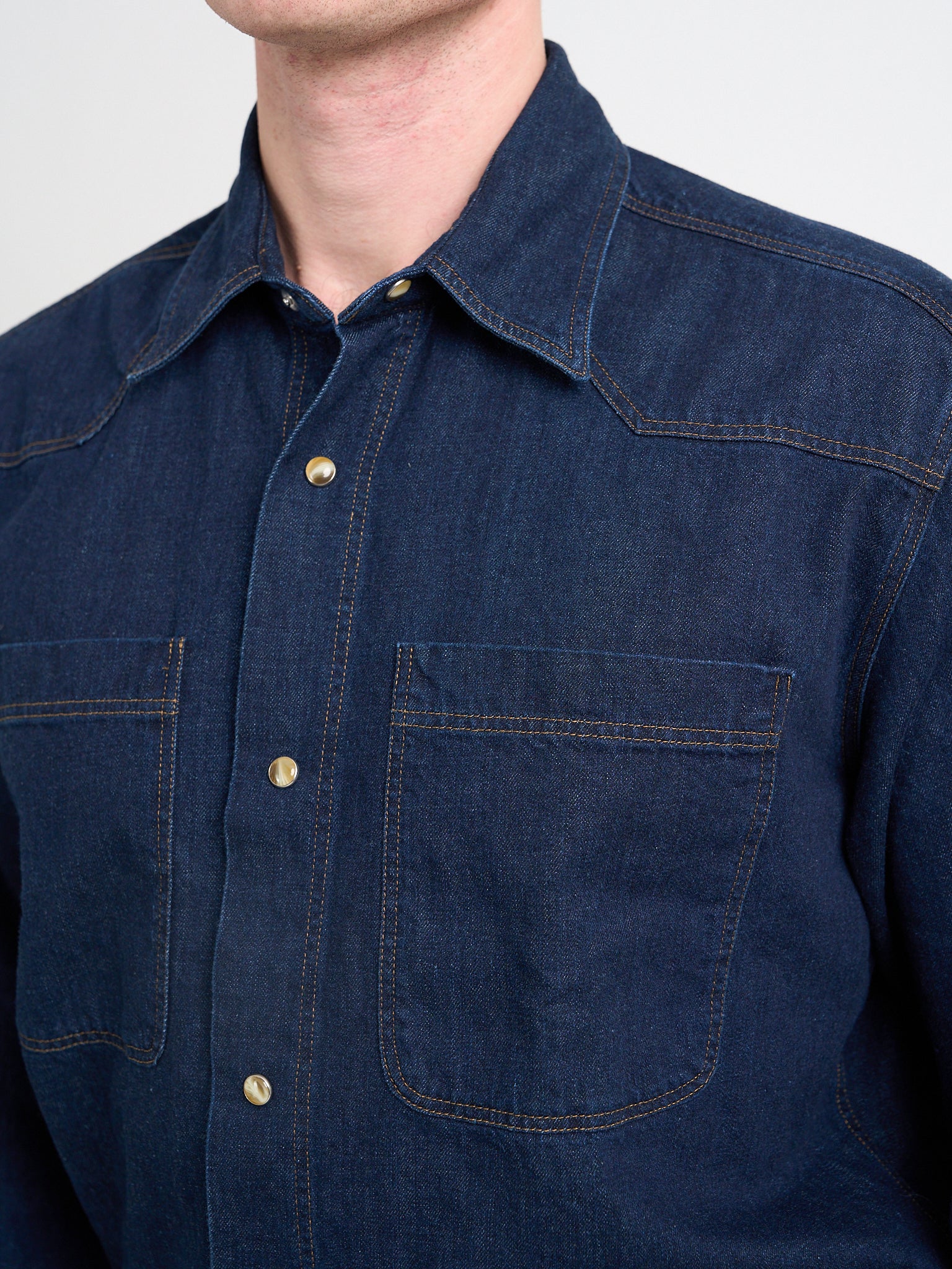 Quito Shirt Mullins Denim Indigo Rinse - Image 4