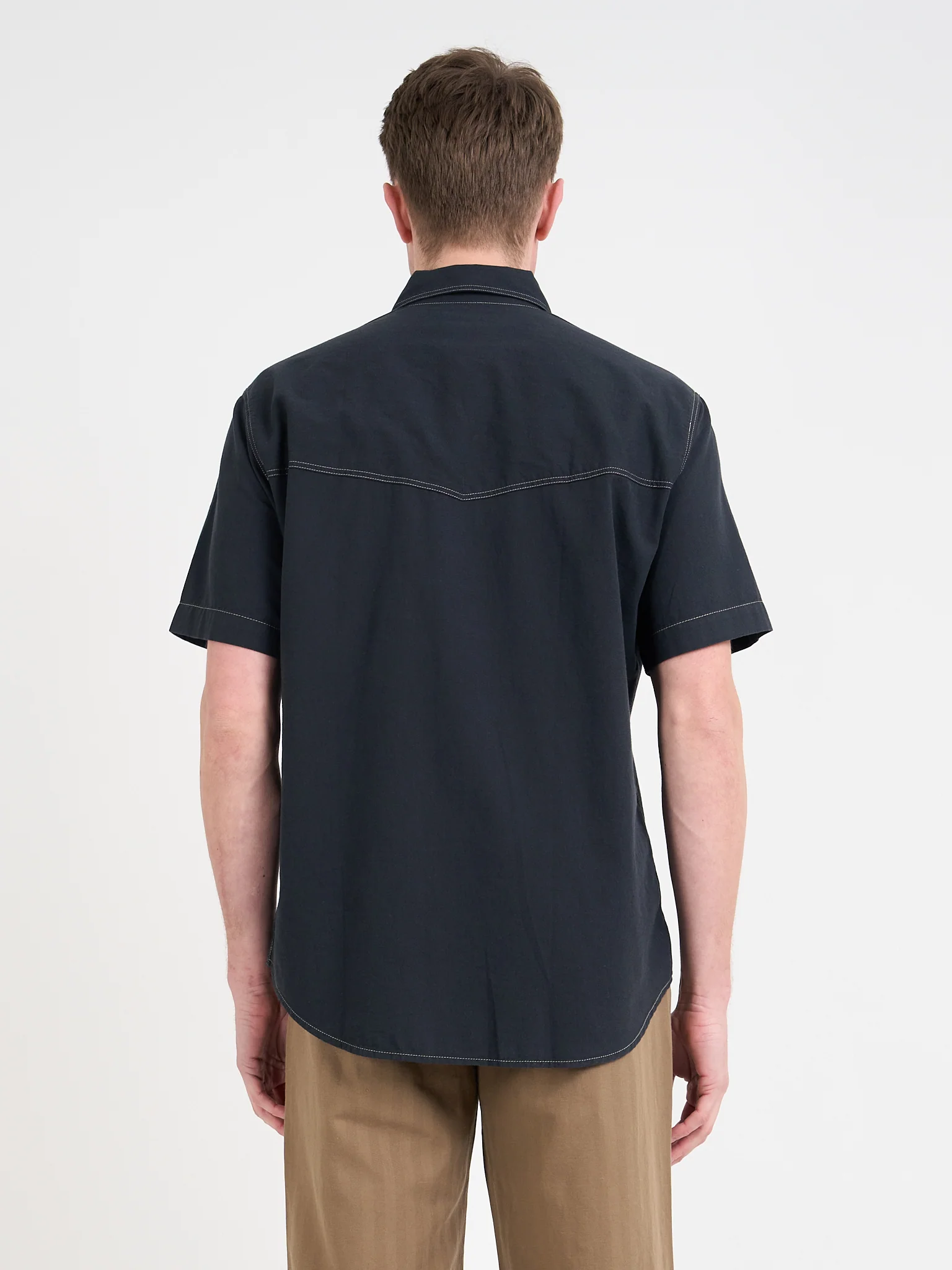 Quito Short Sleeve Shirt Donelly Charcoal - Image 3